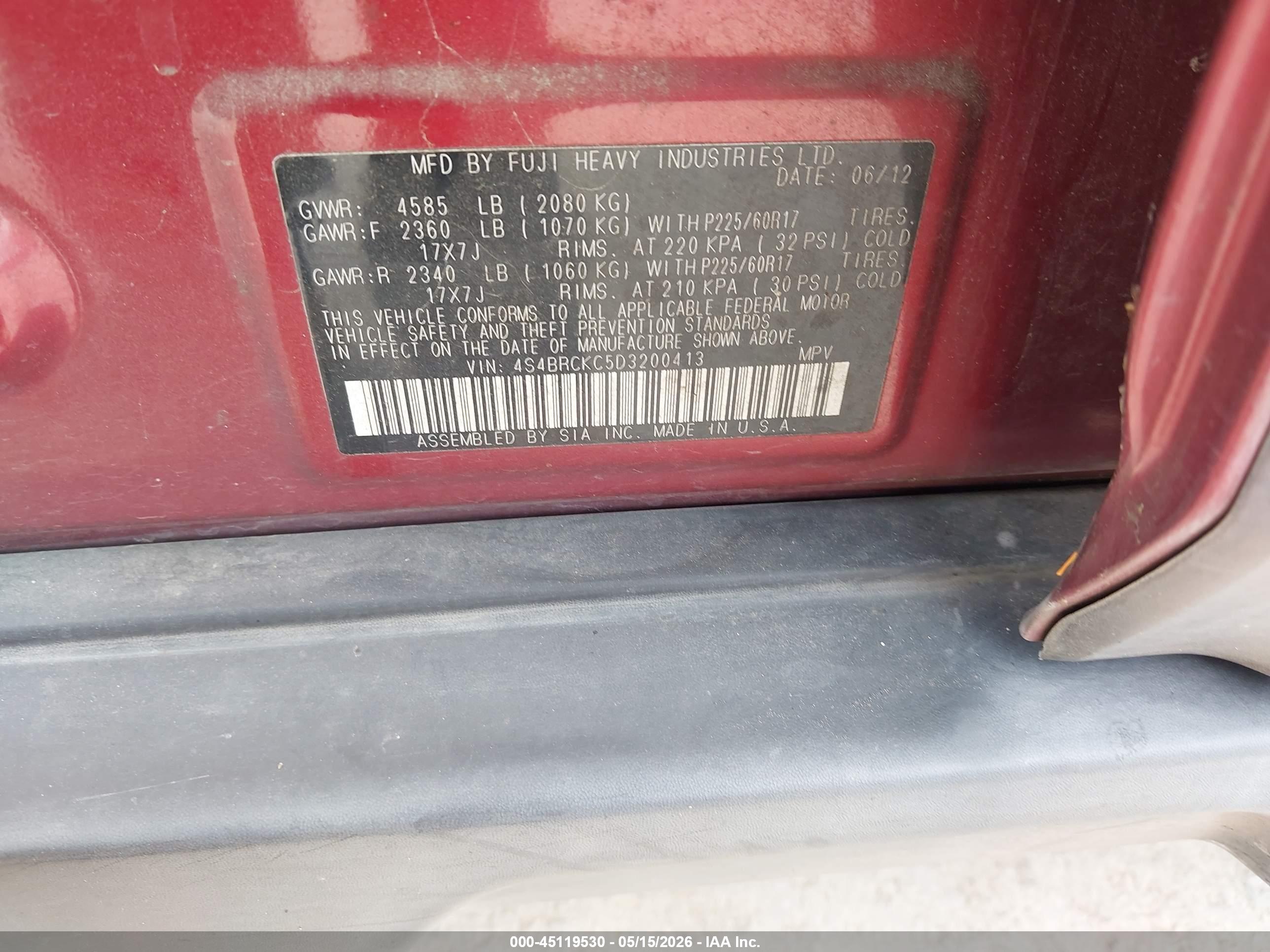 SUBARU OUTBACK image 9