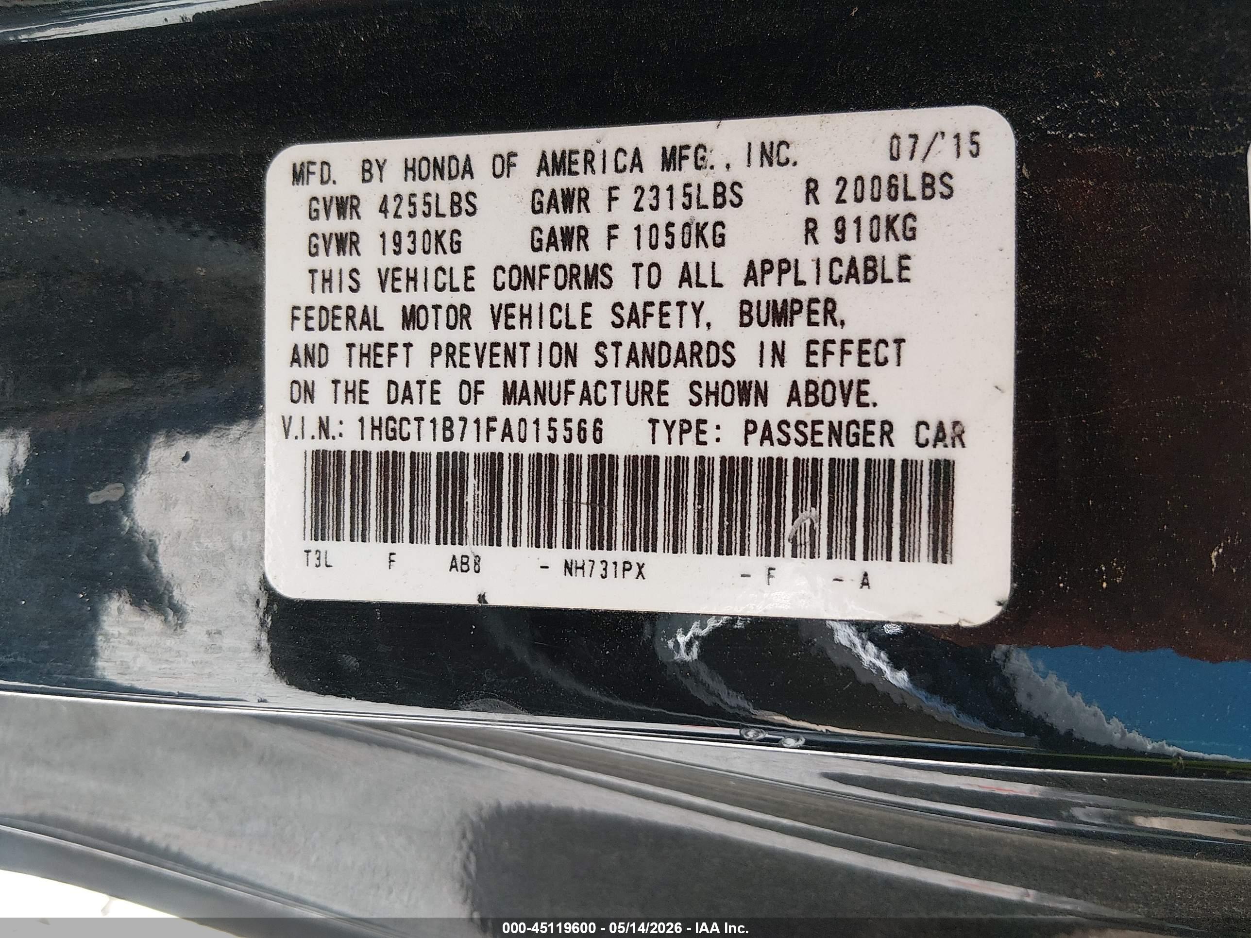 HONDA ACCORD image 9