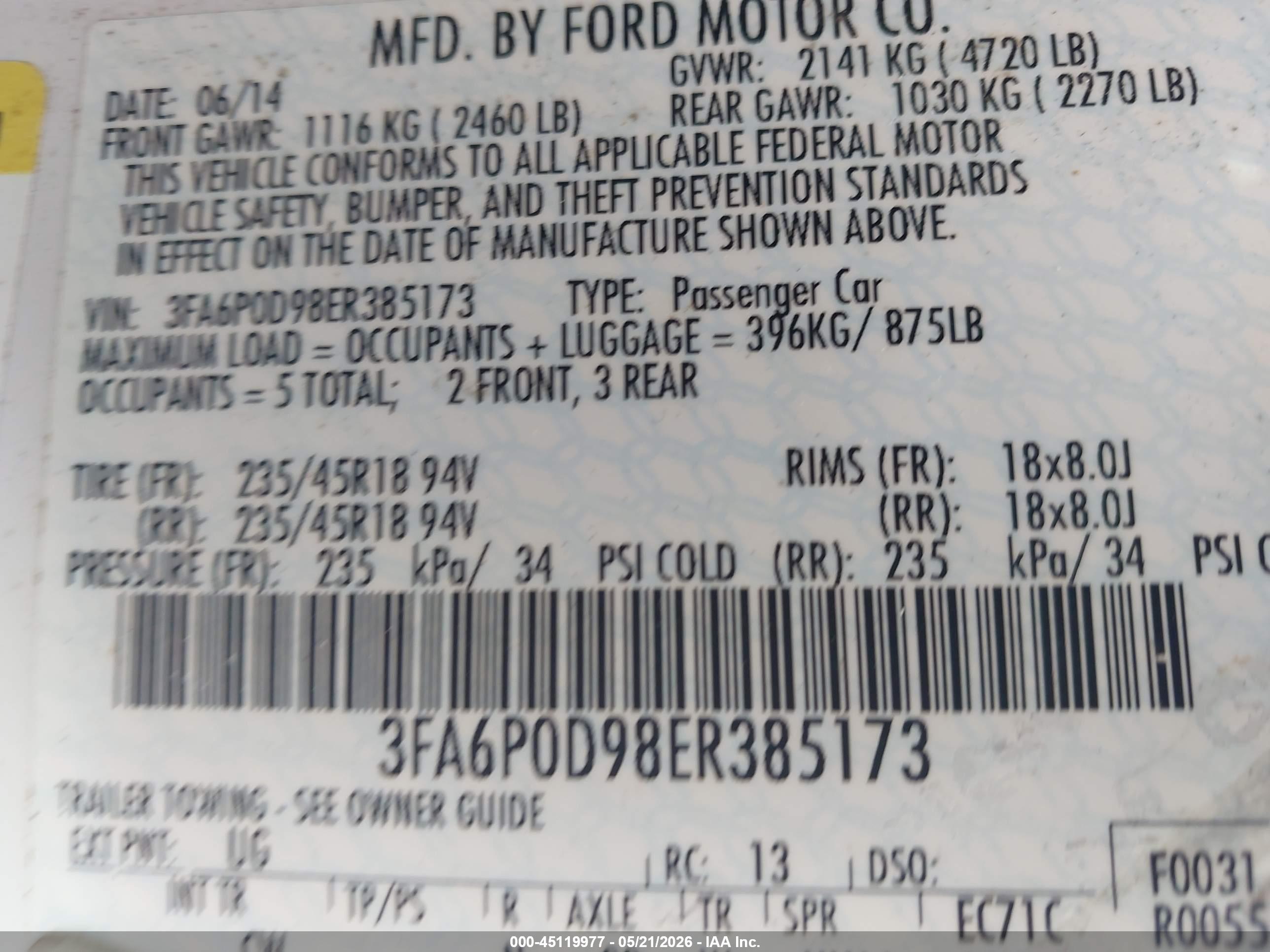FORD FUSION image 9