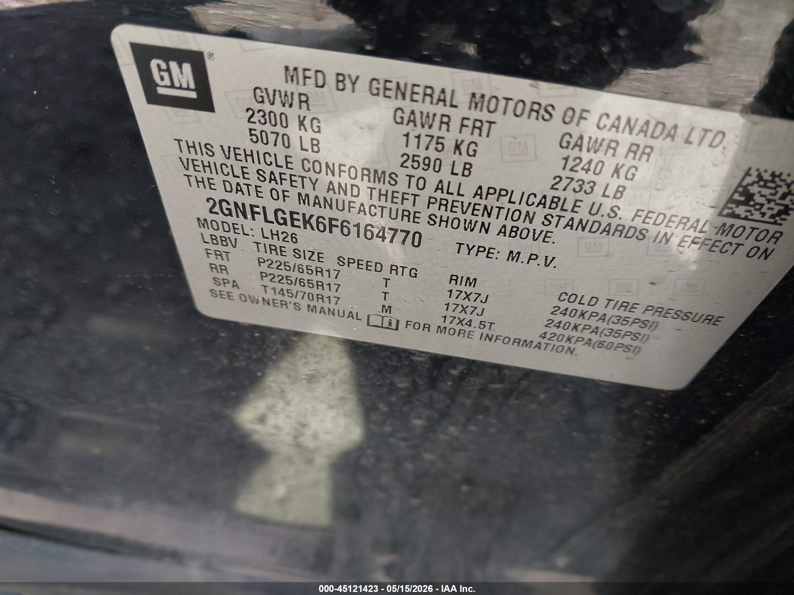 CHEVROLET EQUINOX image 9