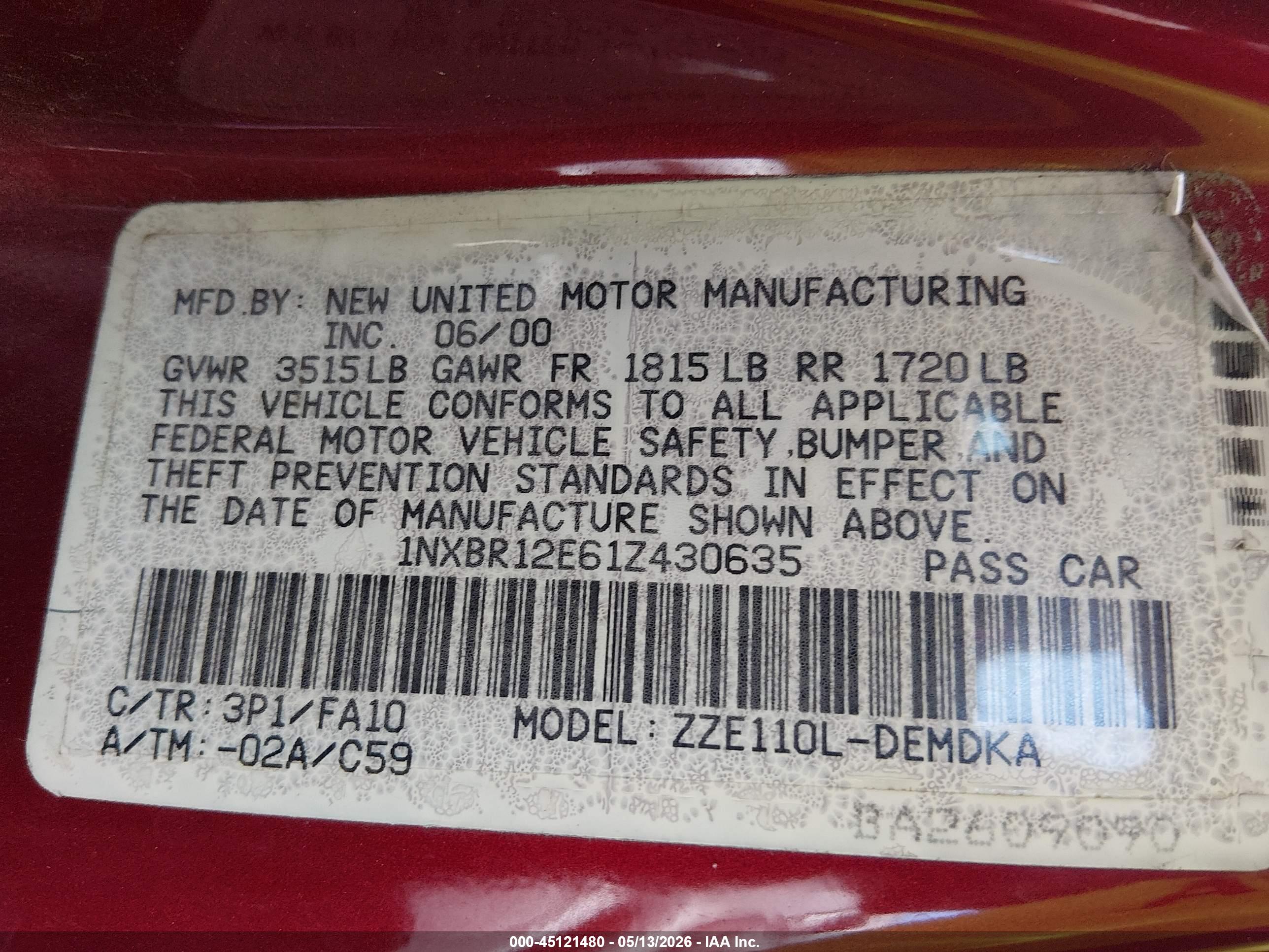 TOYOTA COROLLA image 9