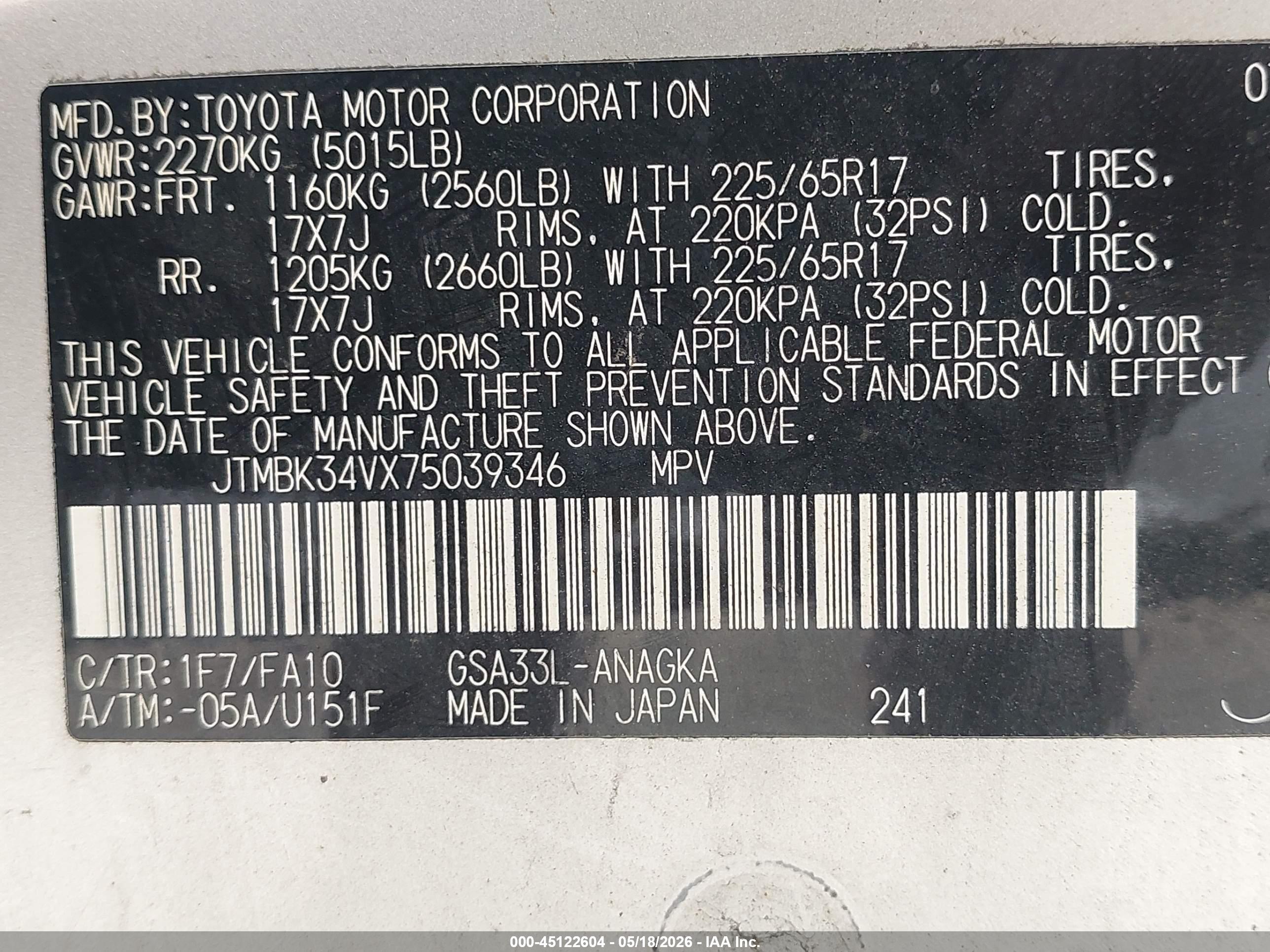 TOYOTA RAV4 image 9