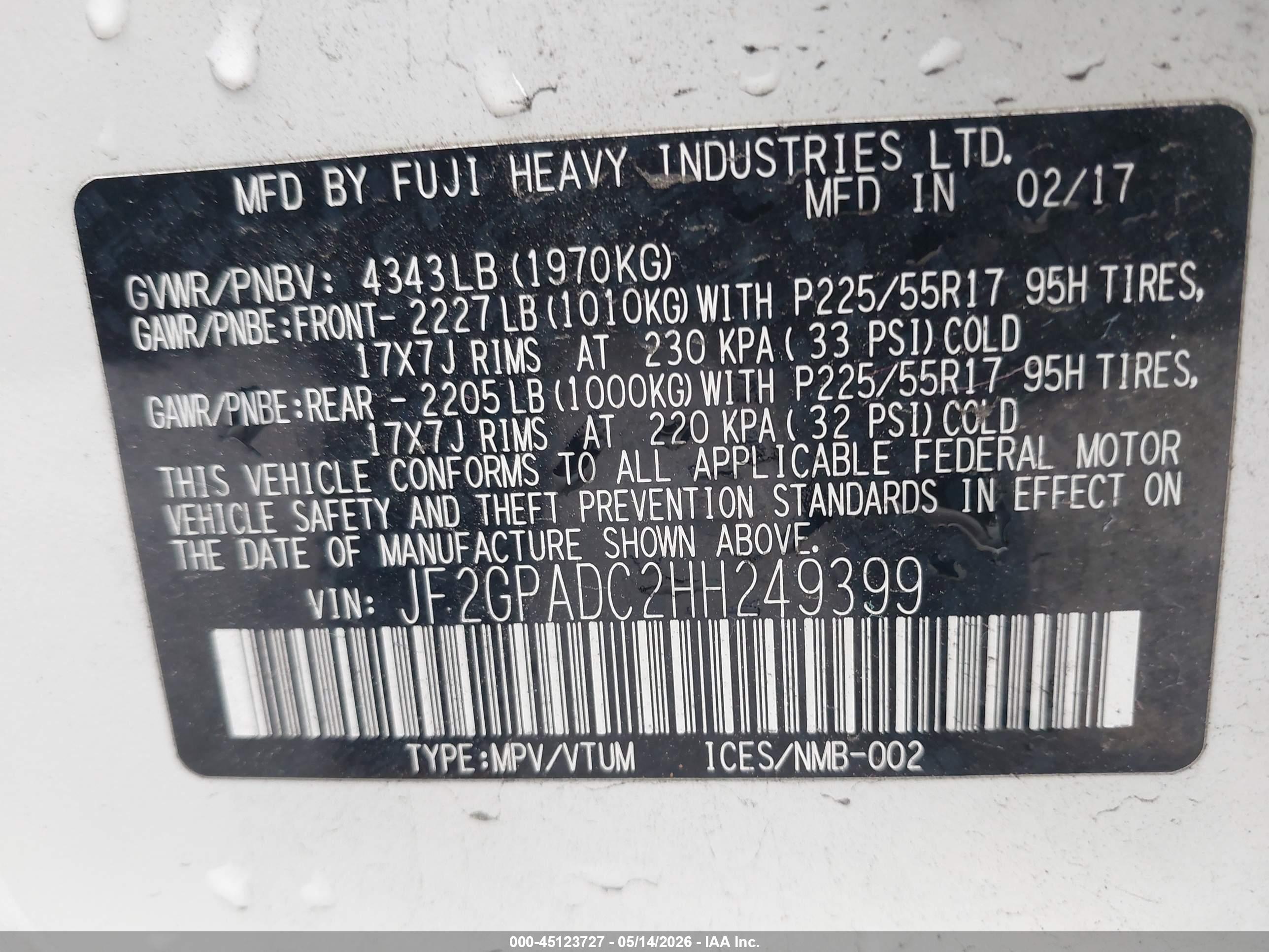 SUBARU CROSSTREK image 9