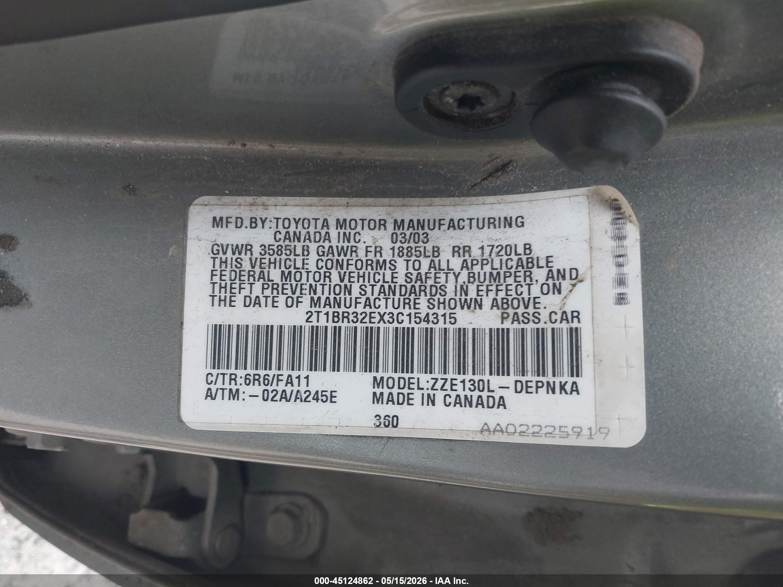 TOYOTA COROLLA image 9