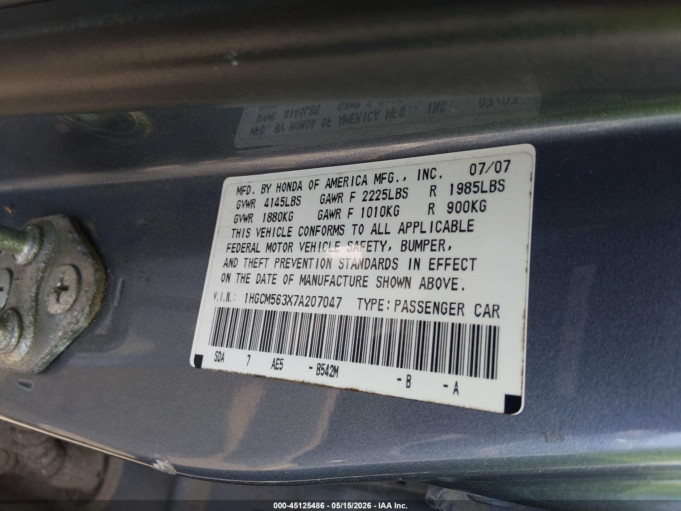 HONDA ACCORD image 9