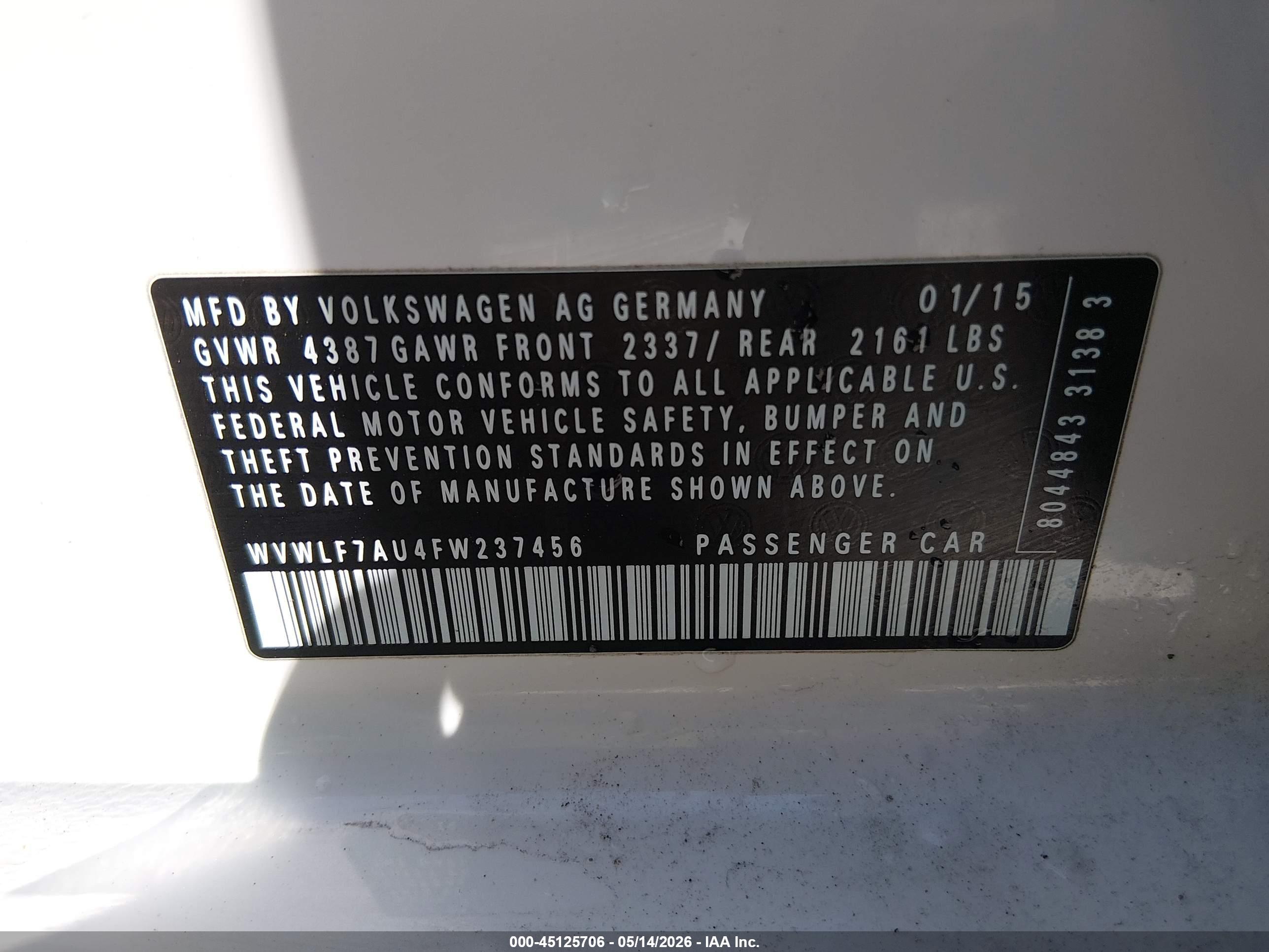 VOLKSWAGEN GOLF image 9