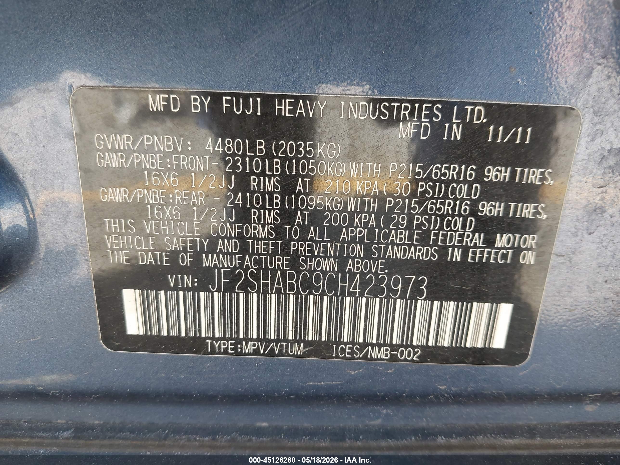 SUBARU FORESTER image 9