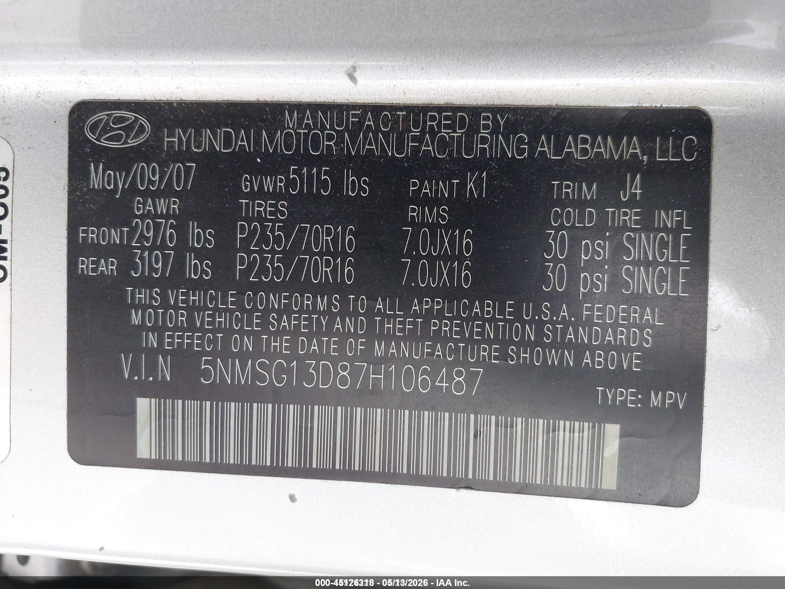 HYUNDAI SANTA image 9