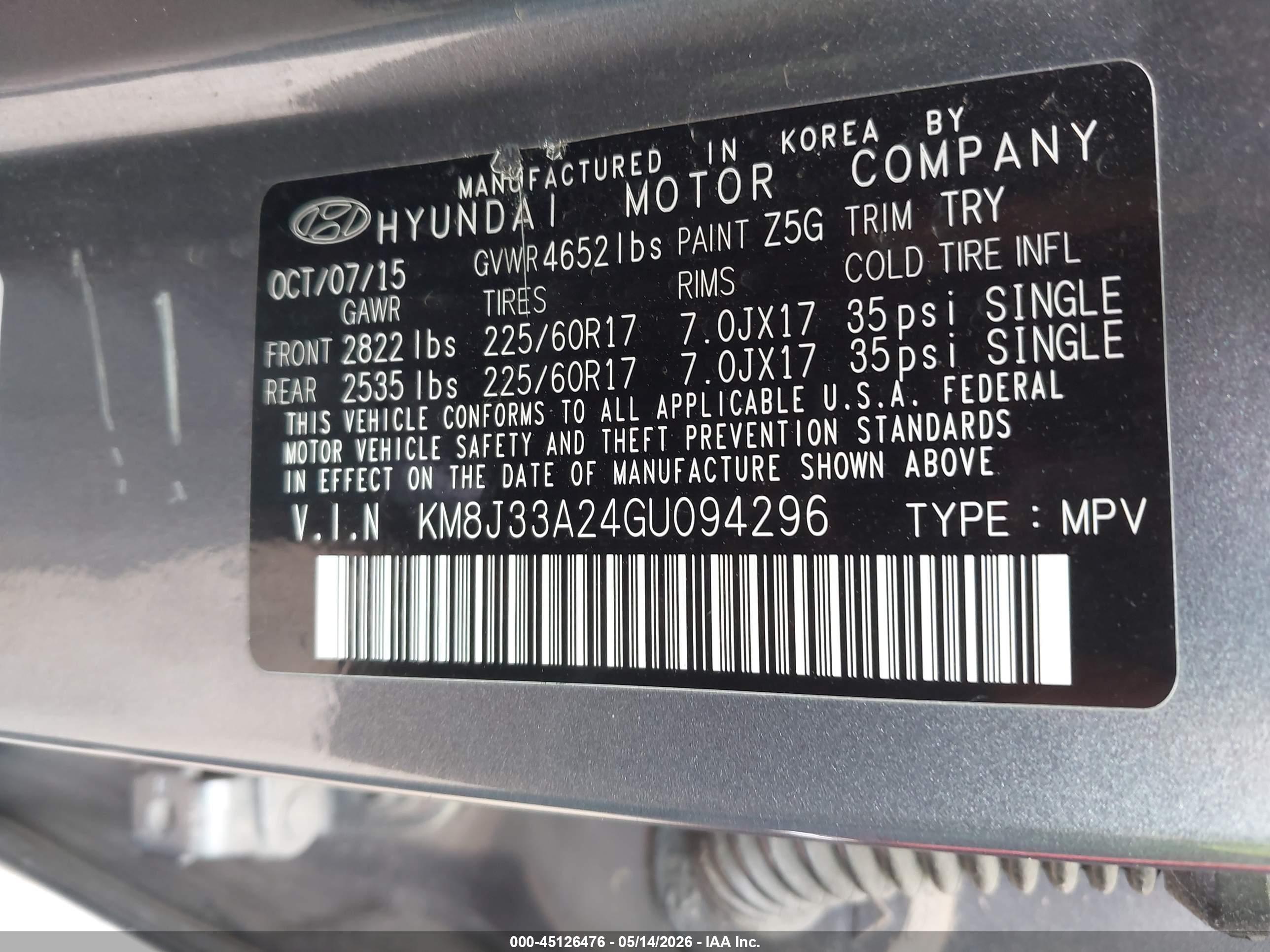 HYUNDAI TUCSON image 9