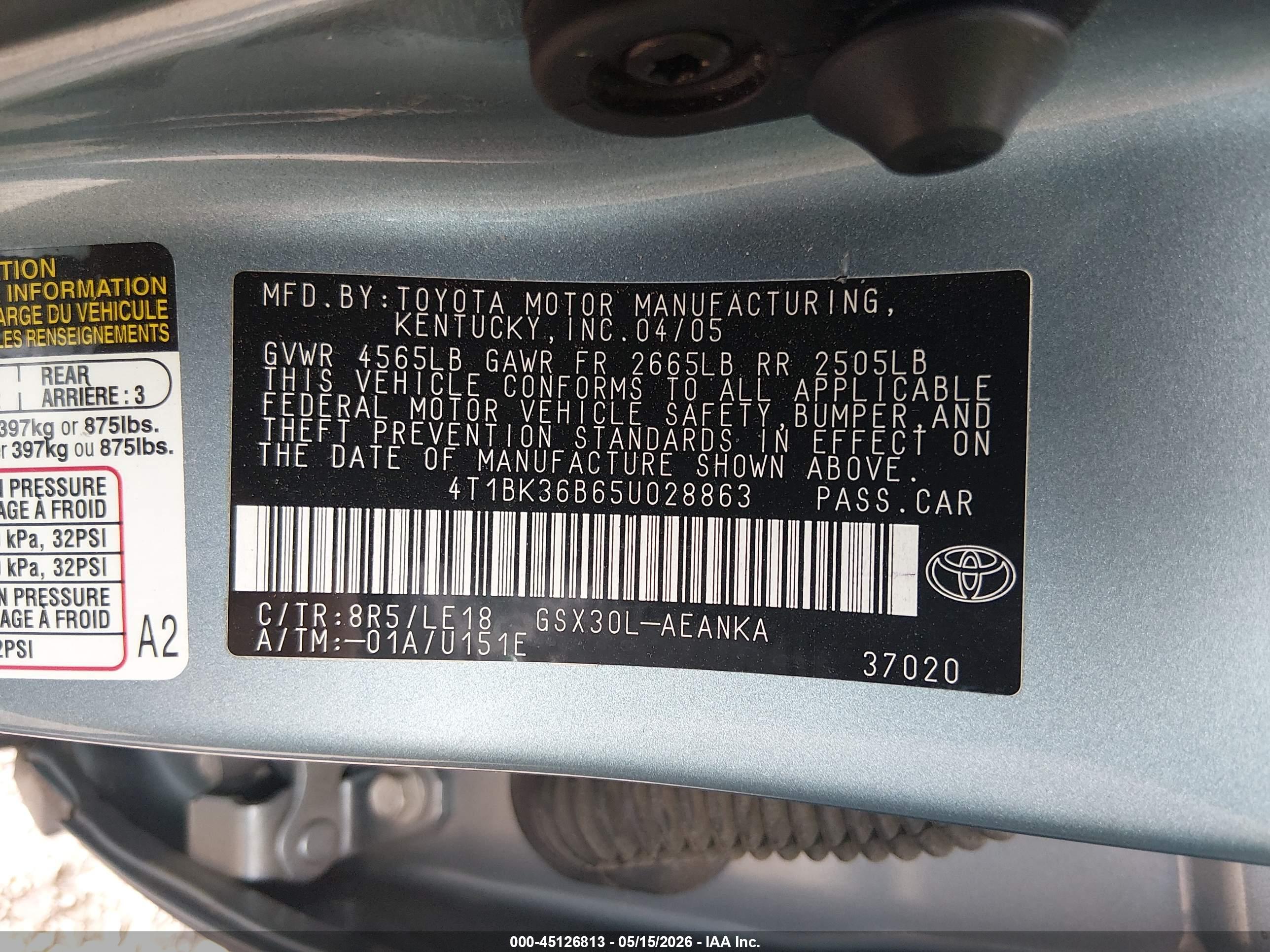TOYOTA AVALON image 9
