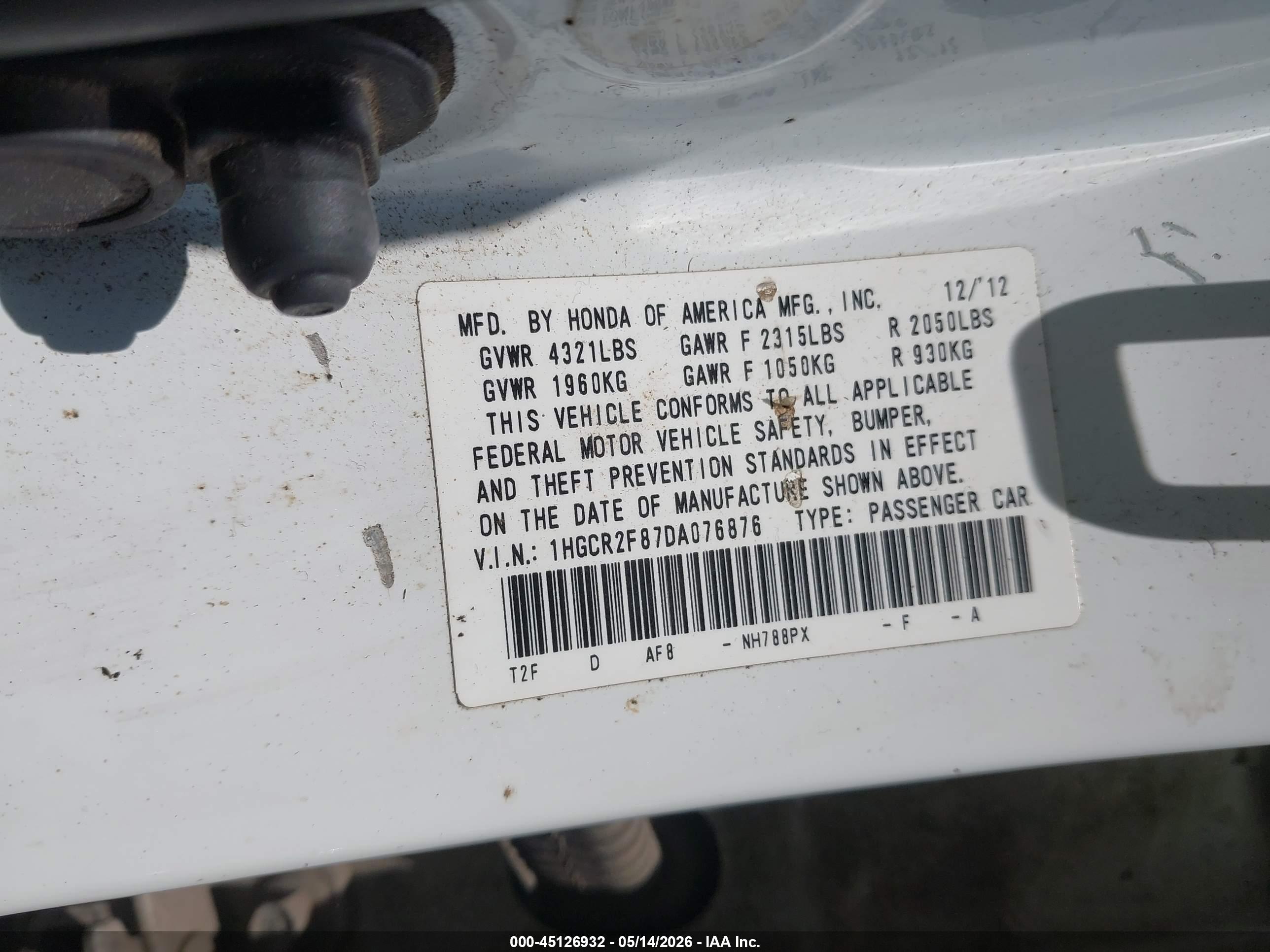 HONDA ACCORD image 9