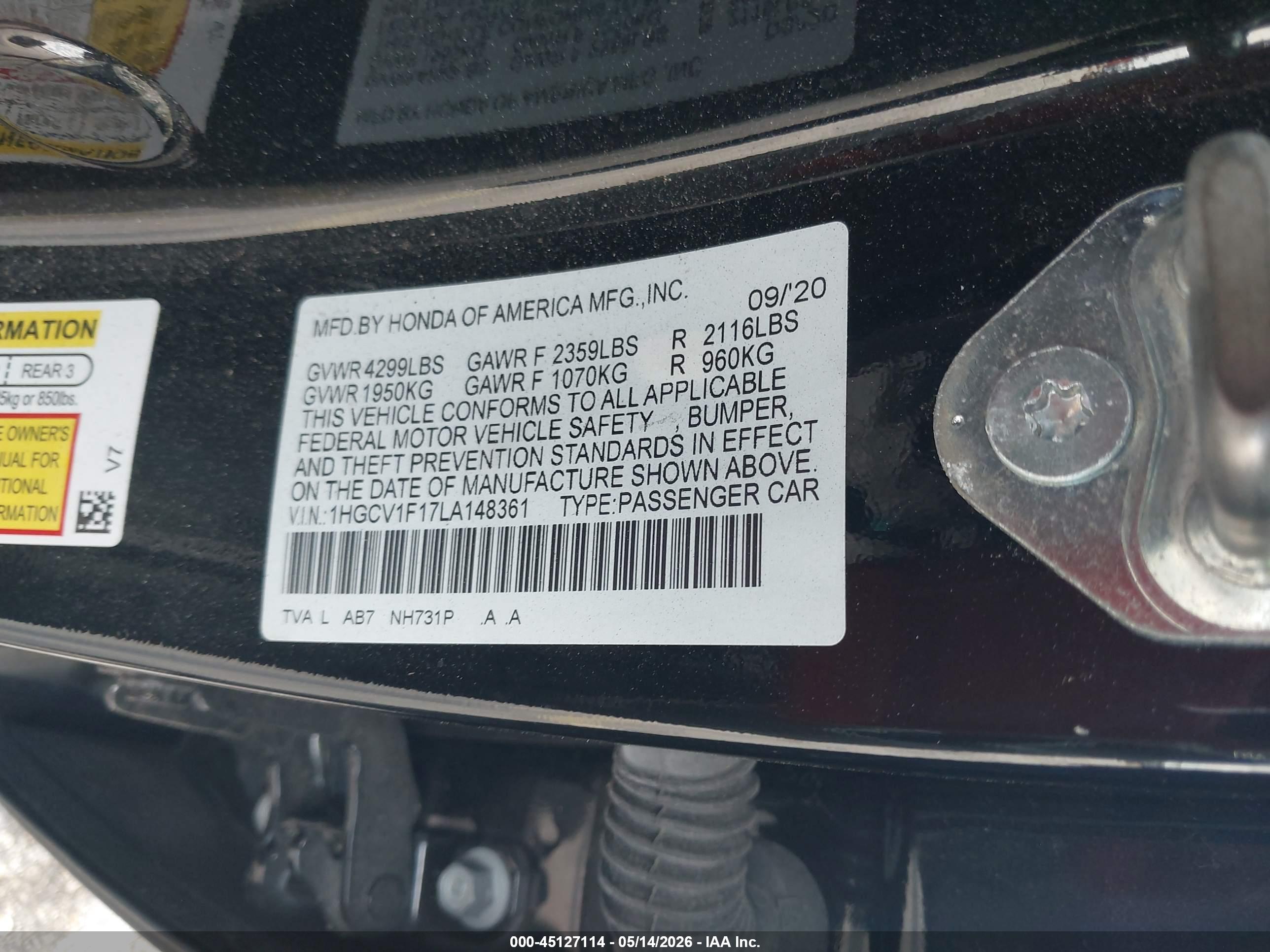 HONDA ACCORD image 9