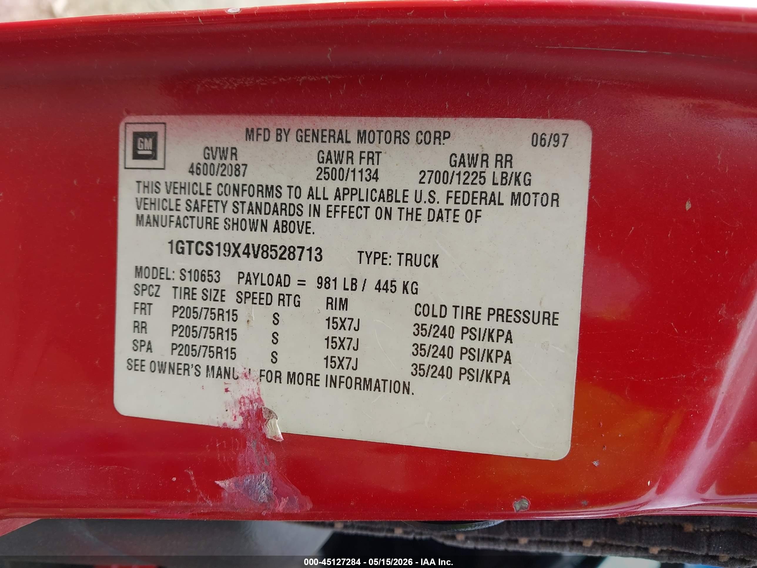 GMC SONOMA image 9