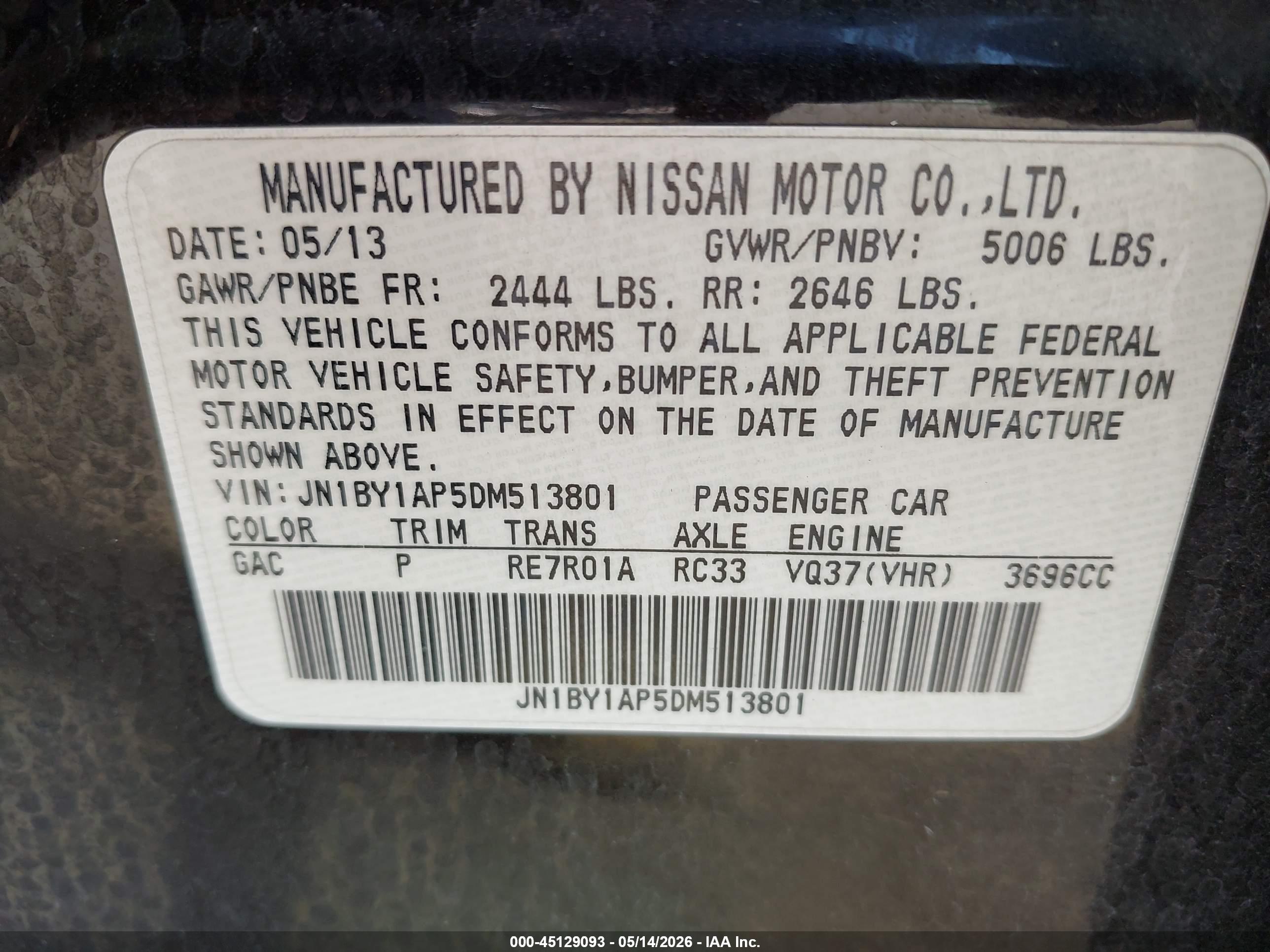 INFINITI M37 image 9
