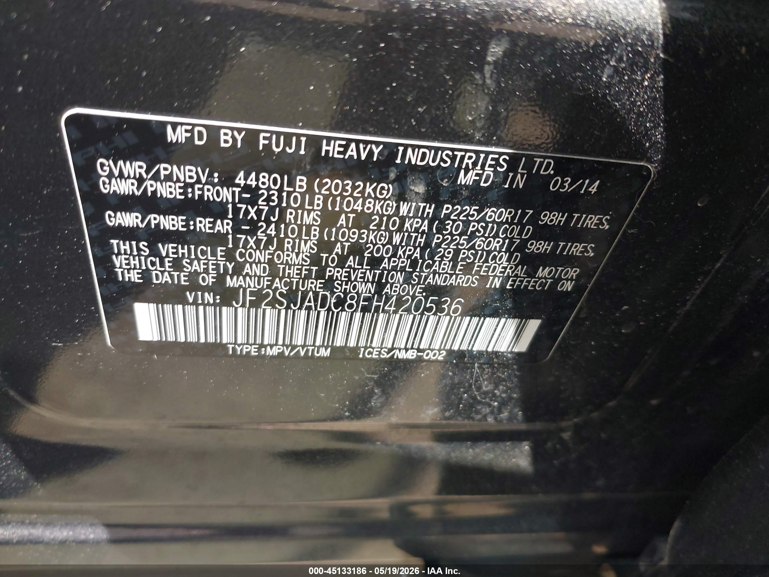 SUBARU FORESTER image 9