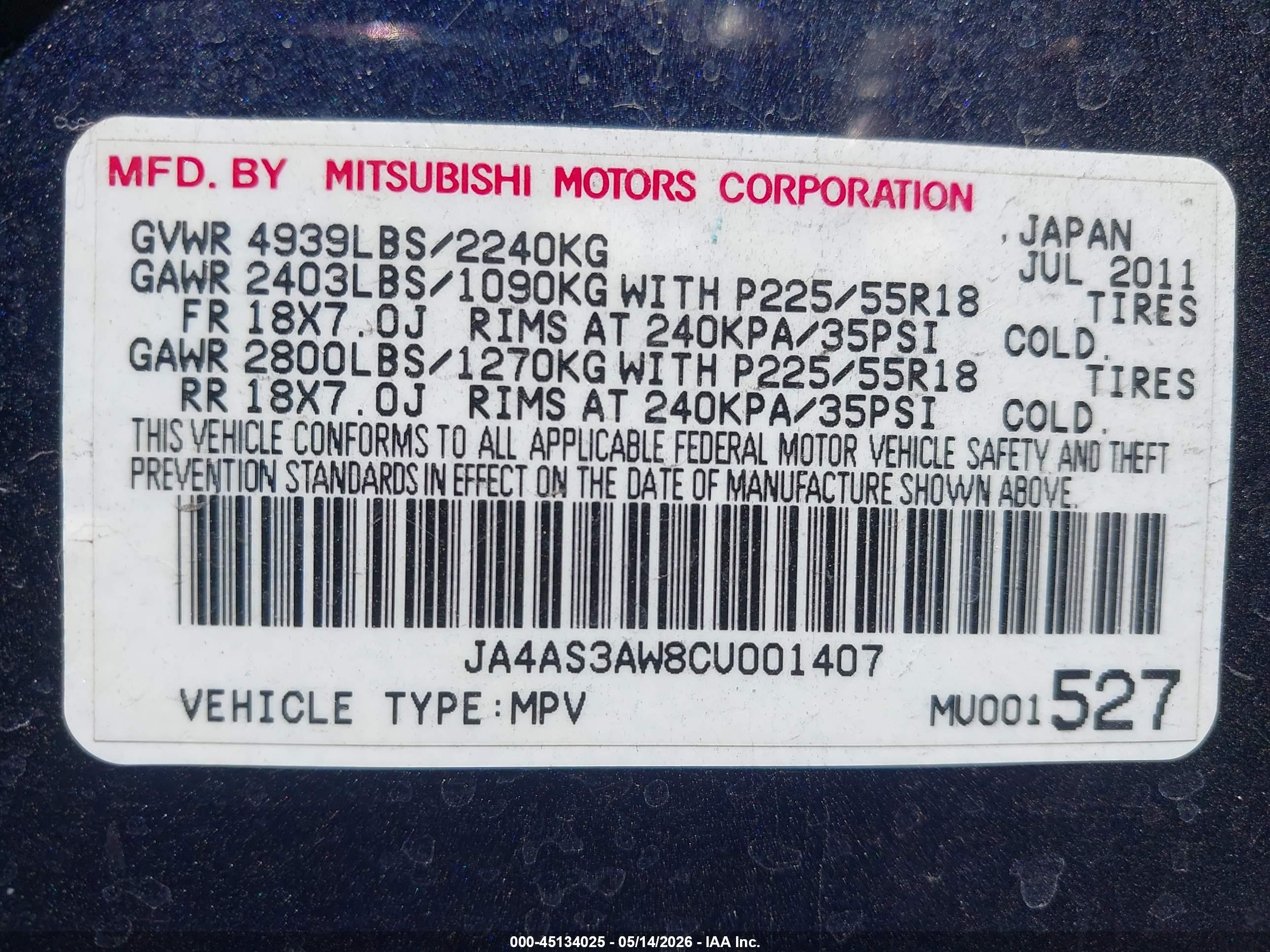 MITSUBISHI OUTLANDER image 9