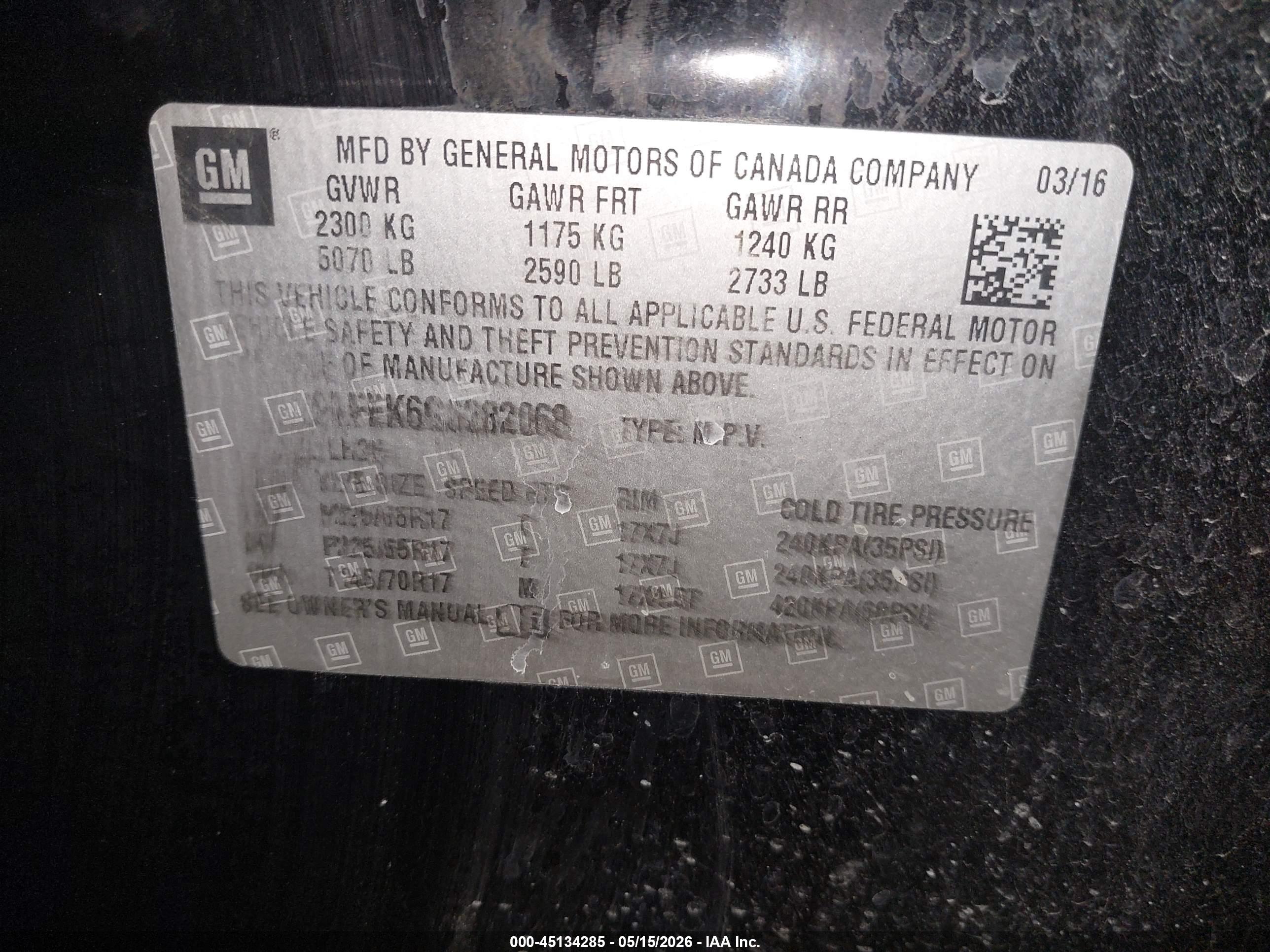 CHEVROLET EQUINOX image 9