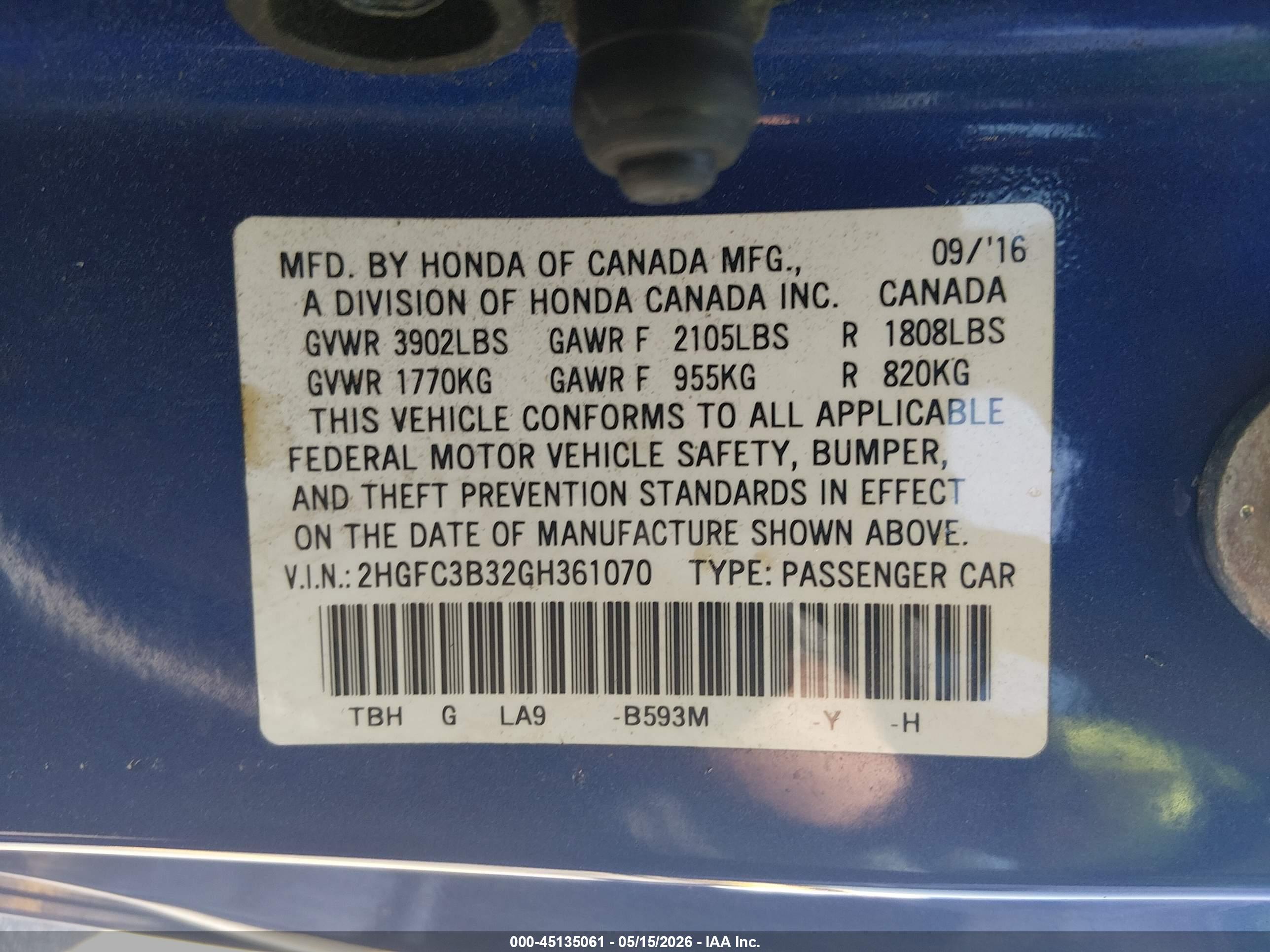 HONDA CIVIC image 9