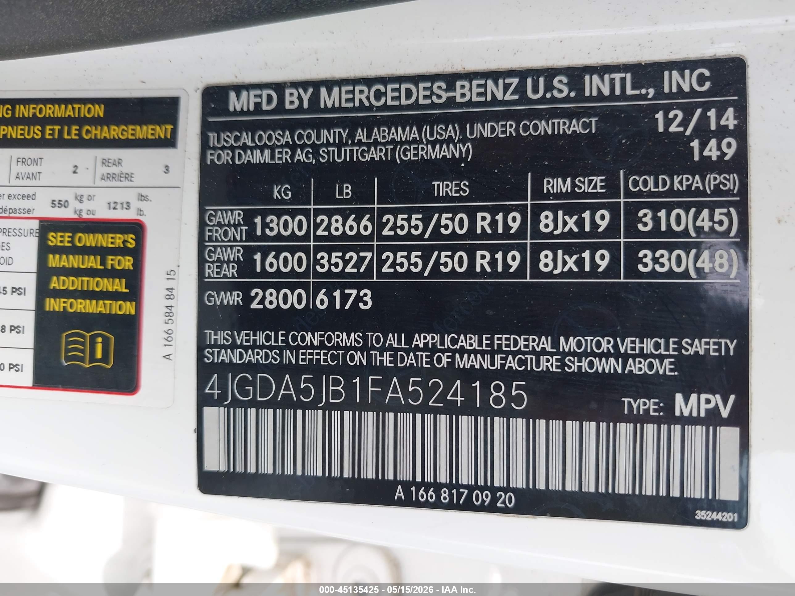 MERCEDES-BENZ ML image 9