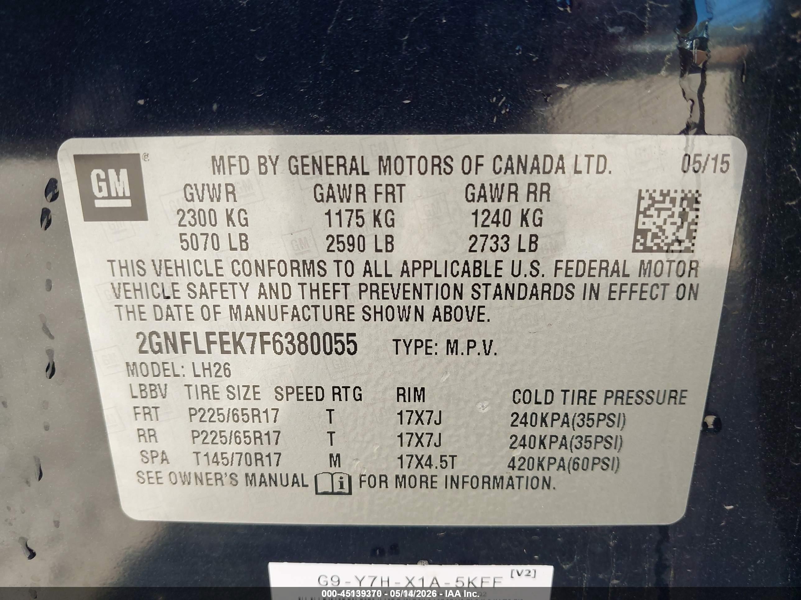 CHEVROLET EQUINOX image 9
