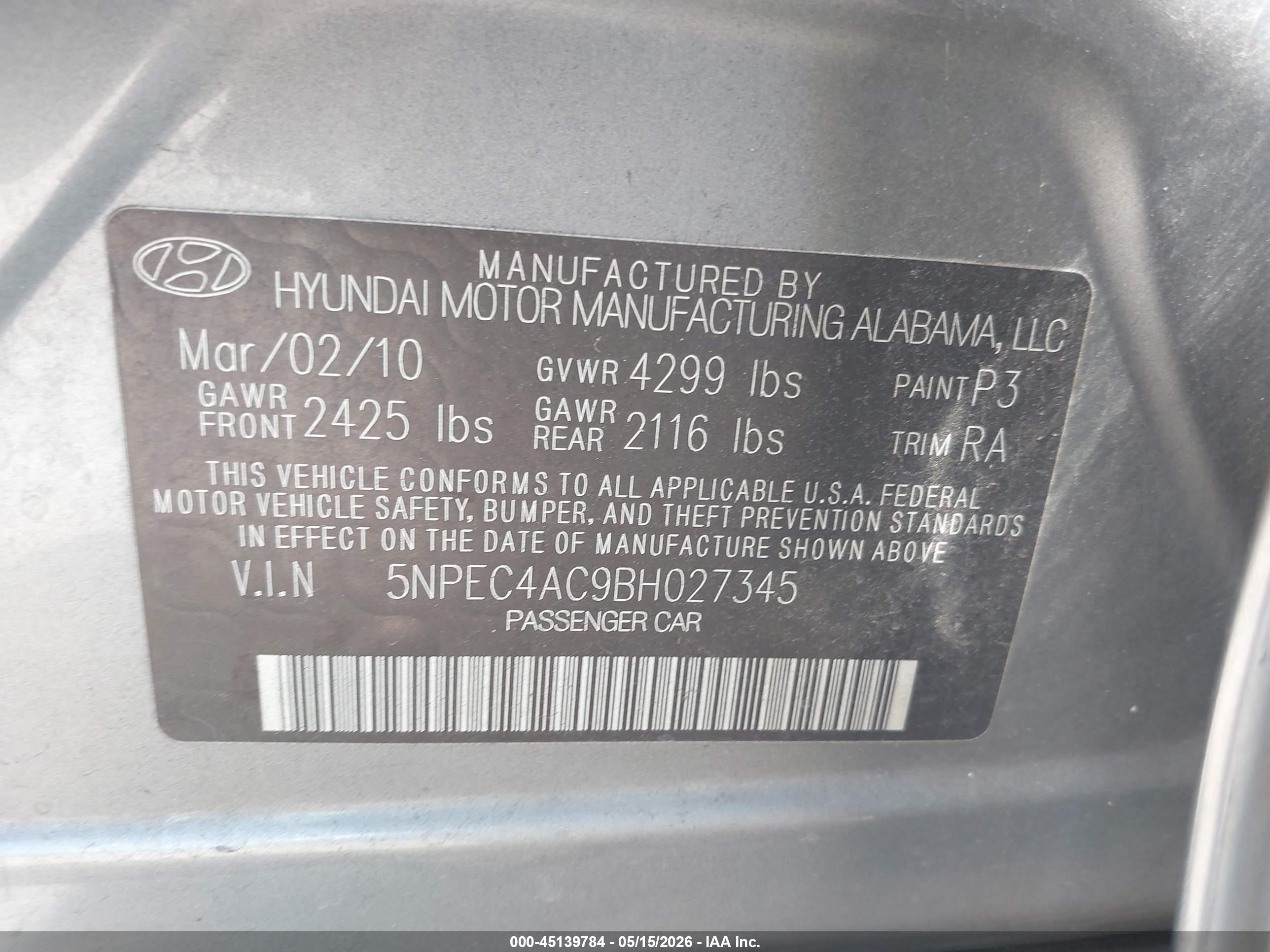 HYUNDAI SONATA image 9