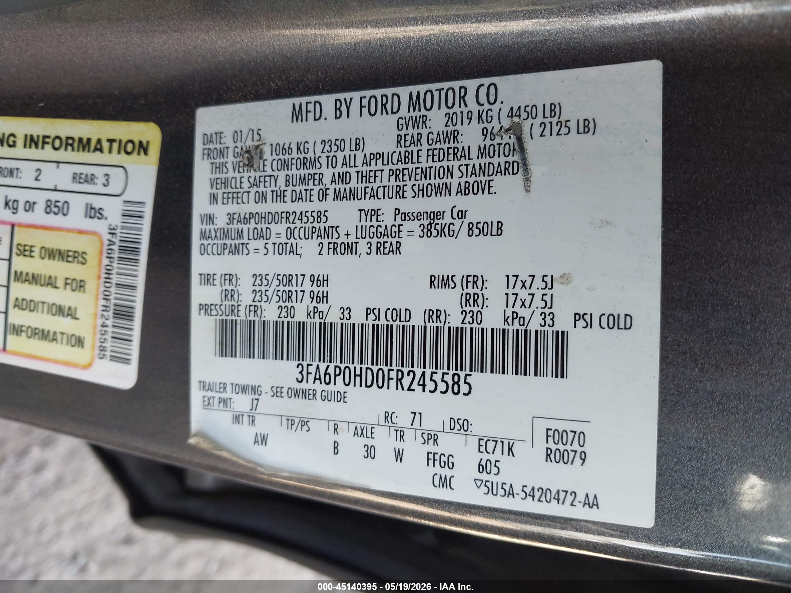 FORD FUSION image 9