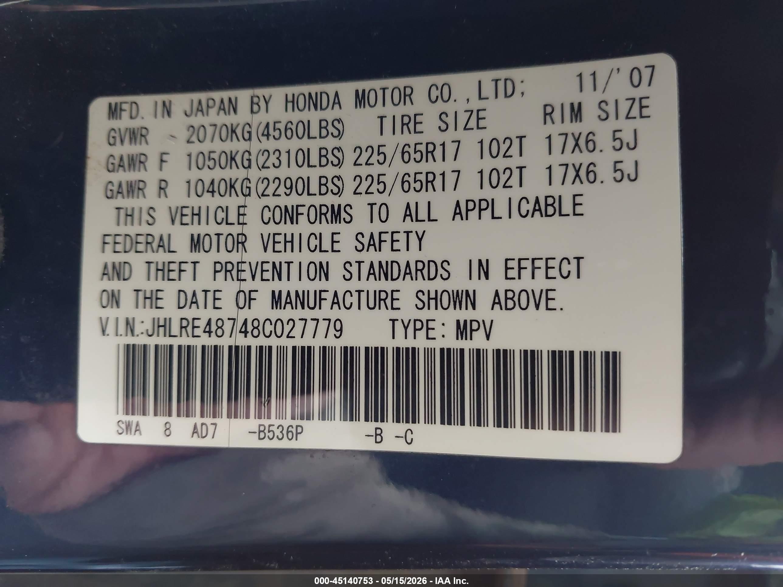 HONDA CR-V image 9
