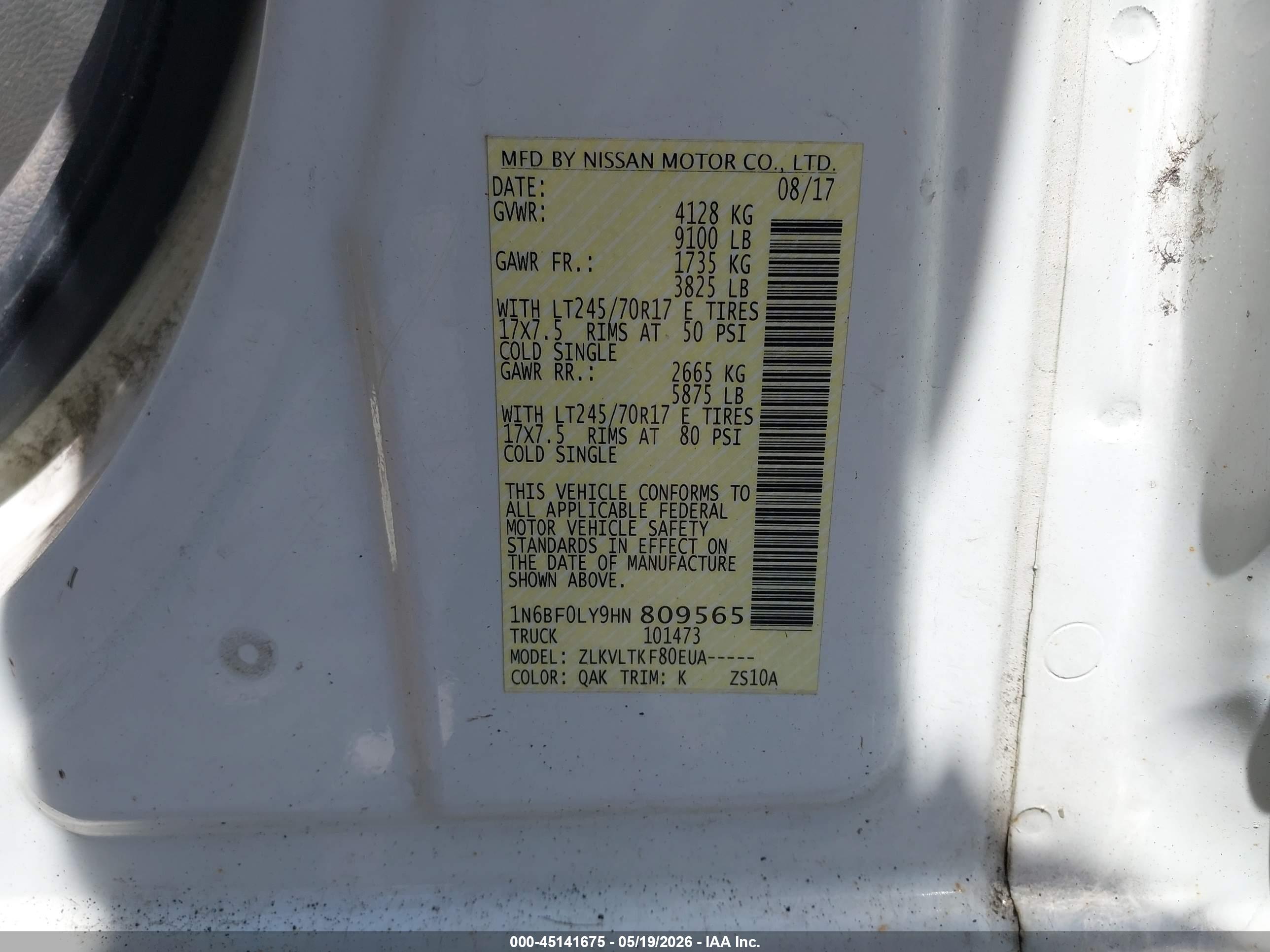 NISSAN NV image 9