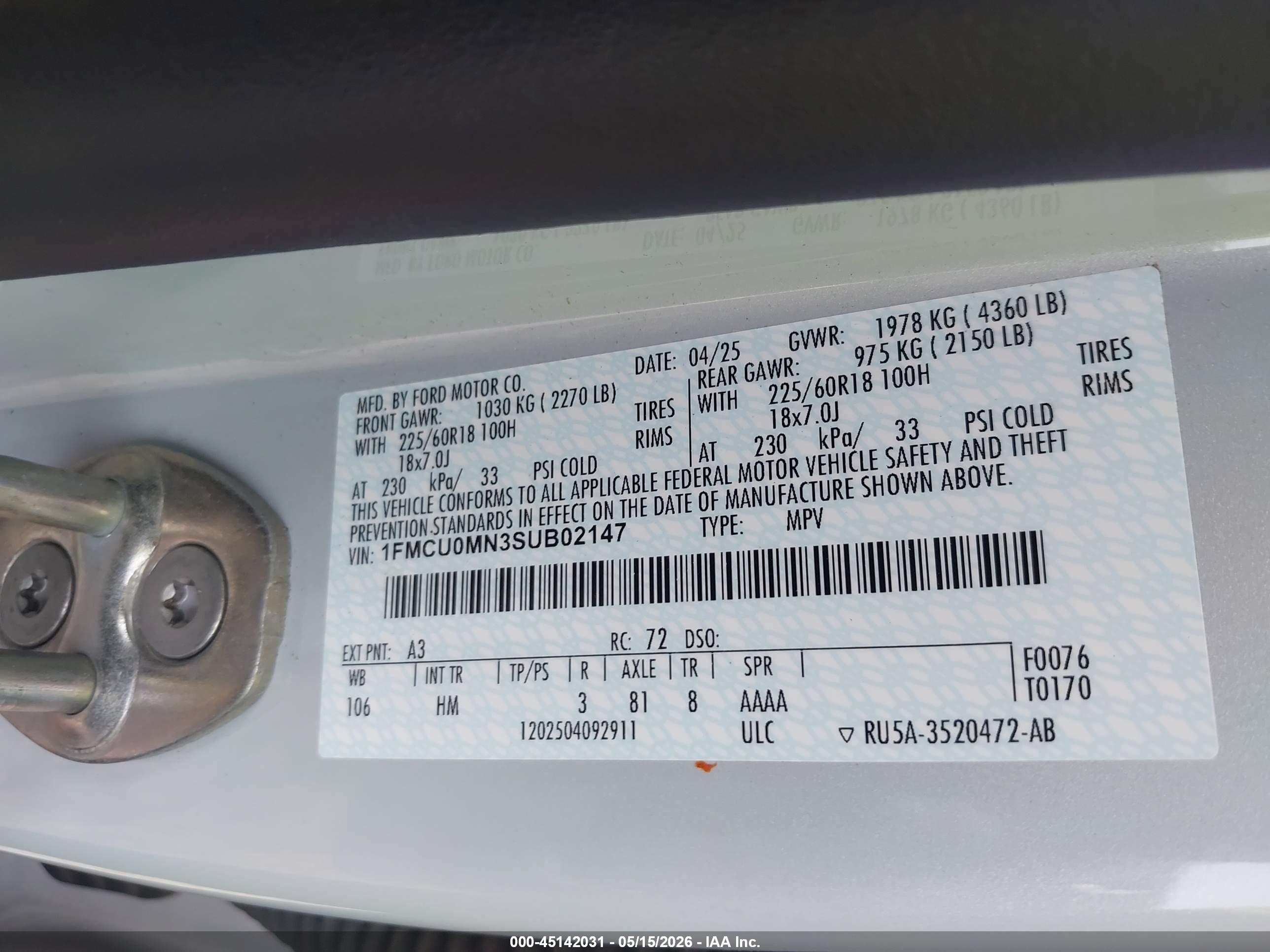 FORD ESCAPE image 9