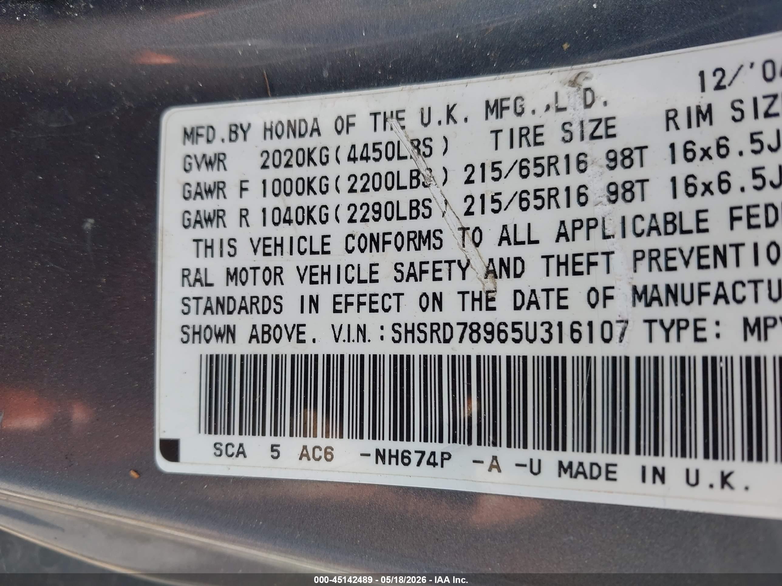 HONDA CR-V image 9
