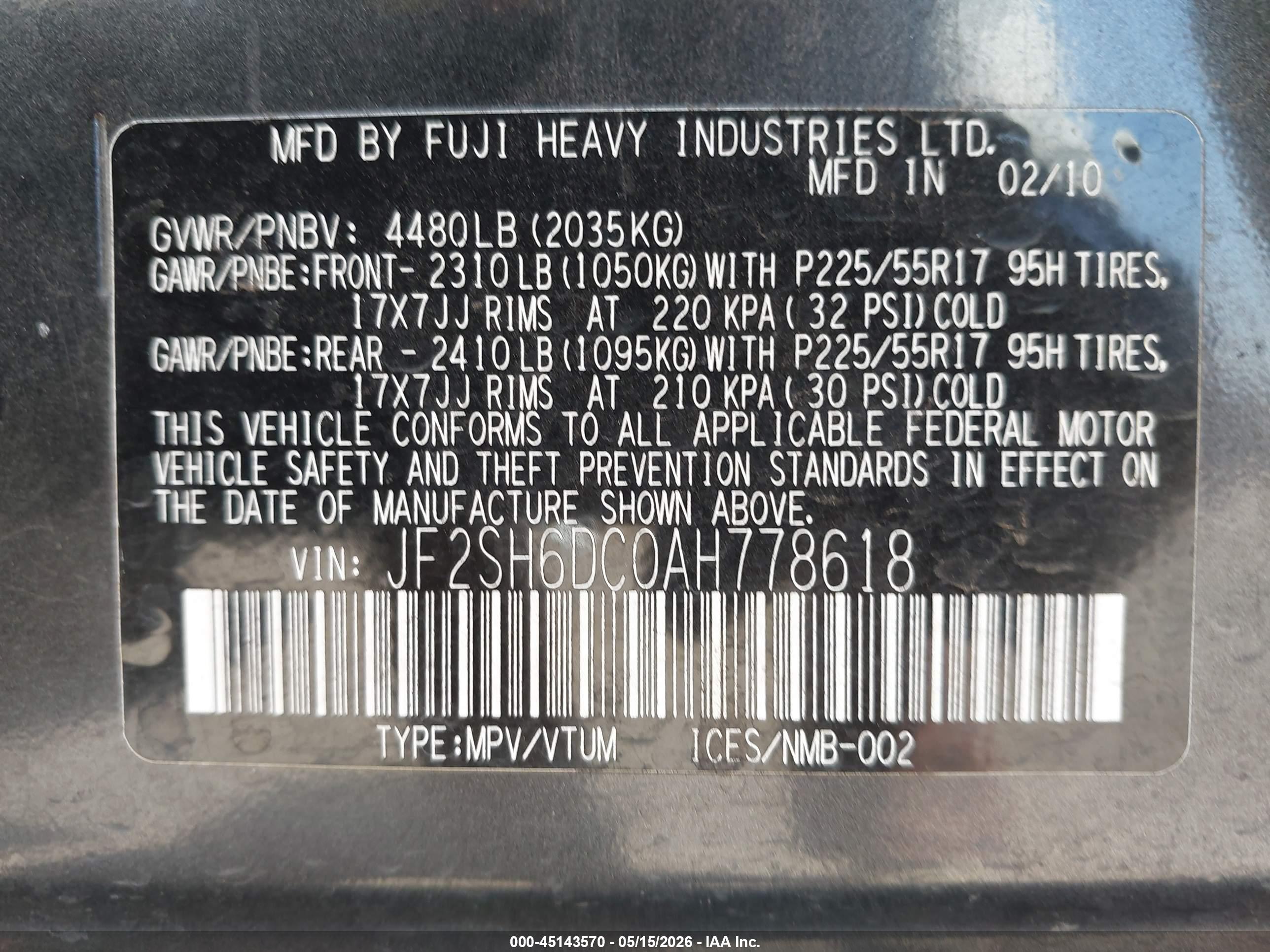SUBARU FORESTER image 9