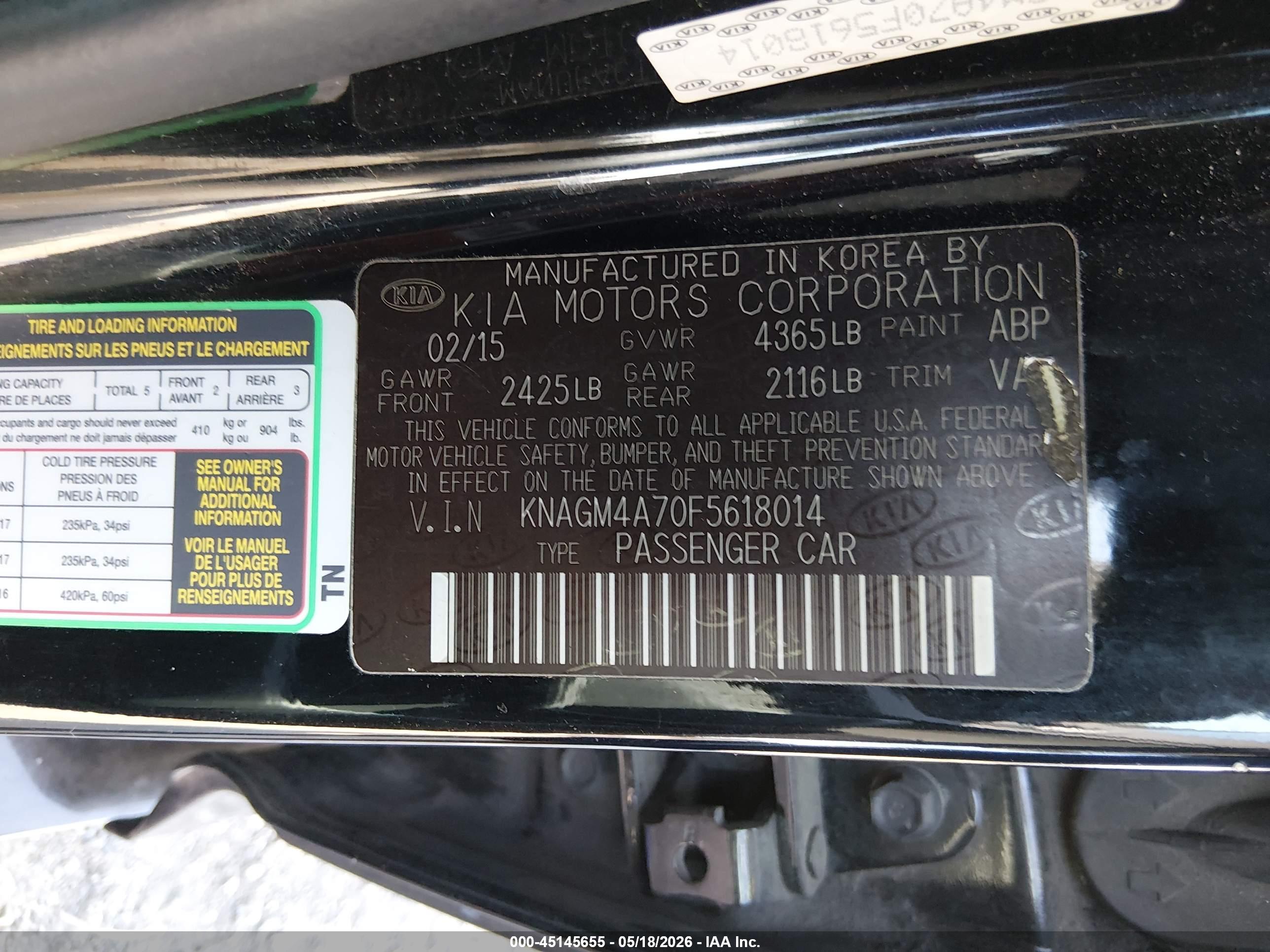 KIA OPTIMA image 9