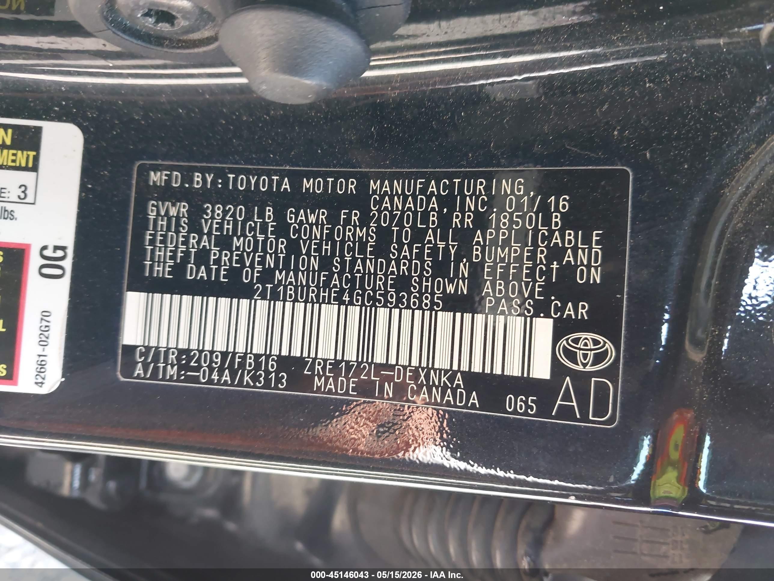TOYOTA COROLLA image 9