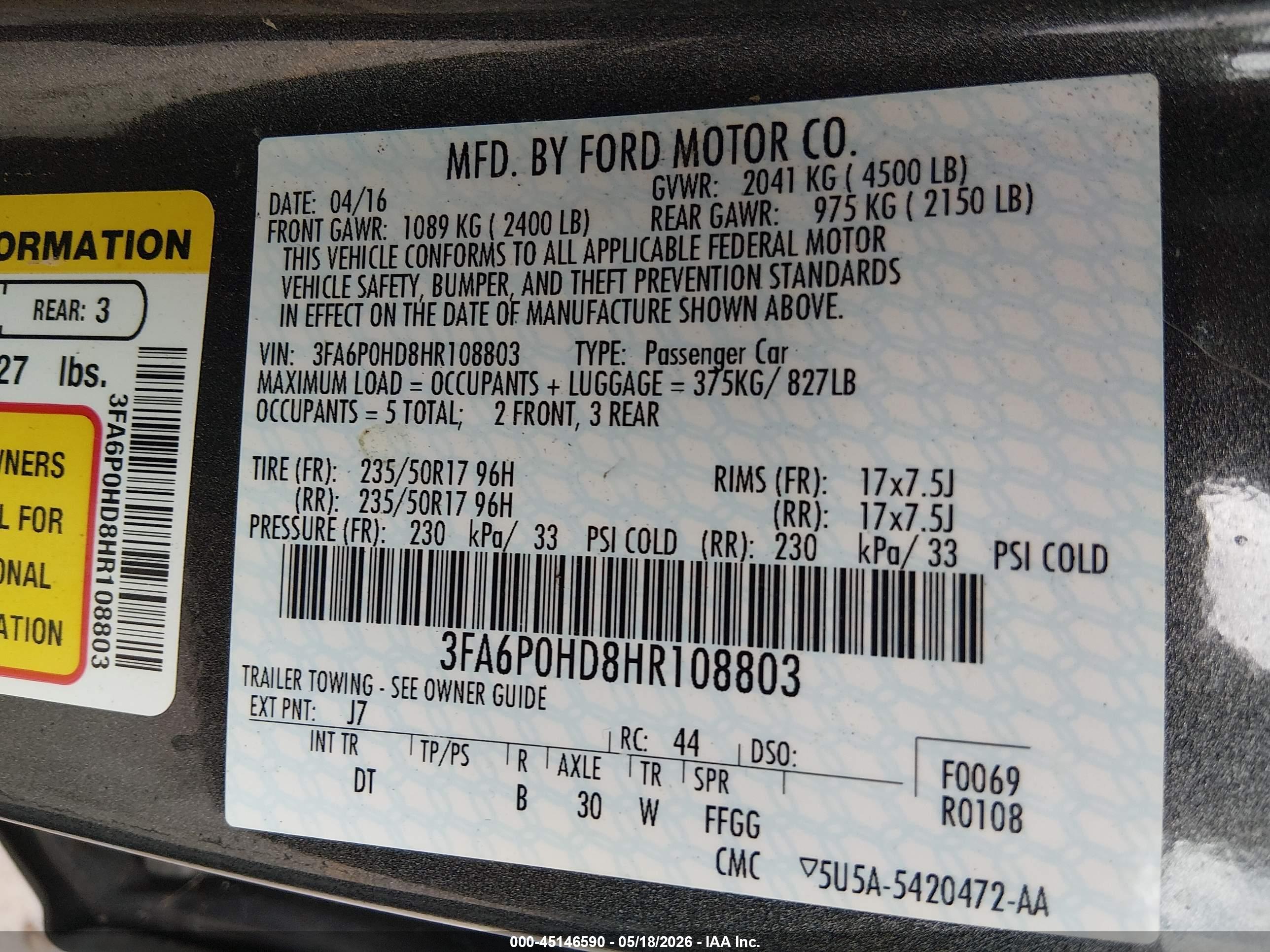 FORD FUSION image 9