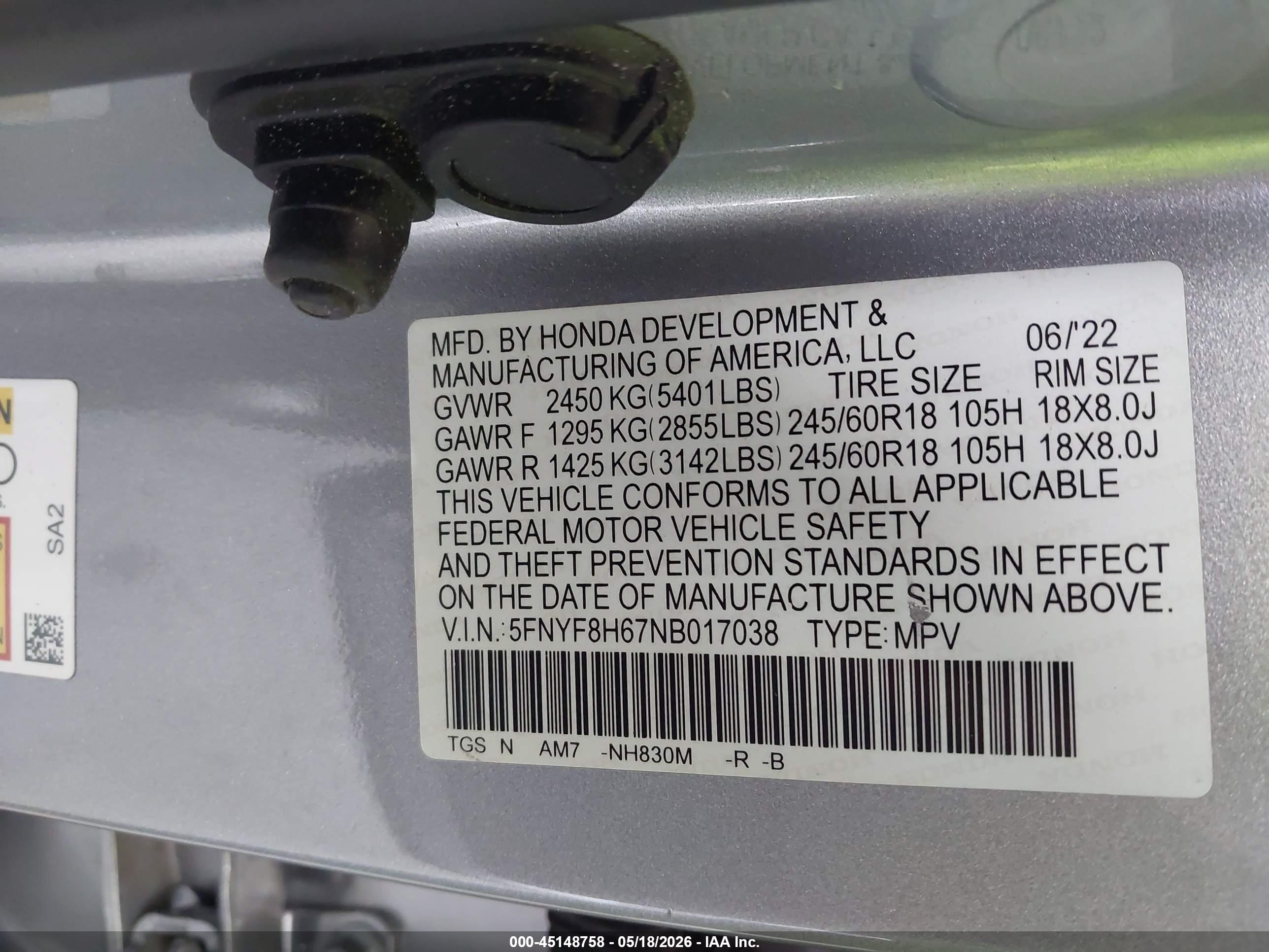 HONDA PASSPORT image 9