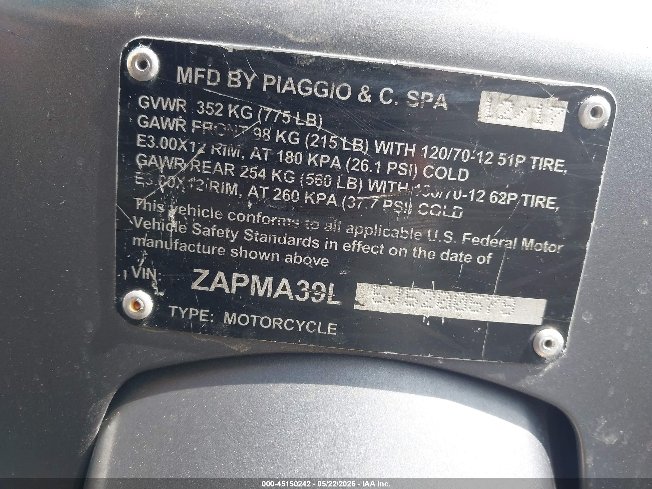 VESPA GTS/SEI image 10