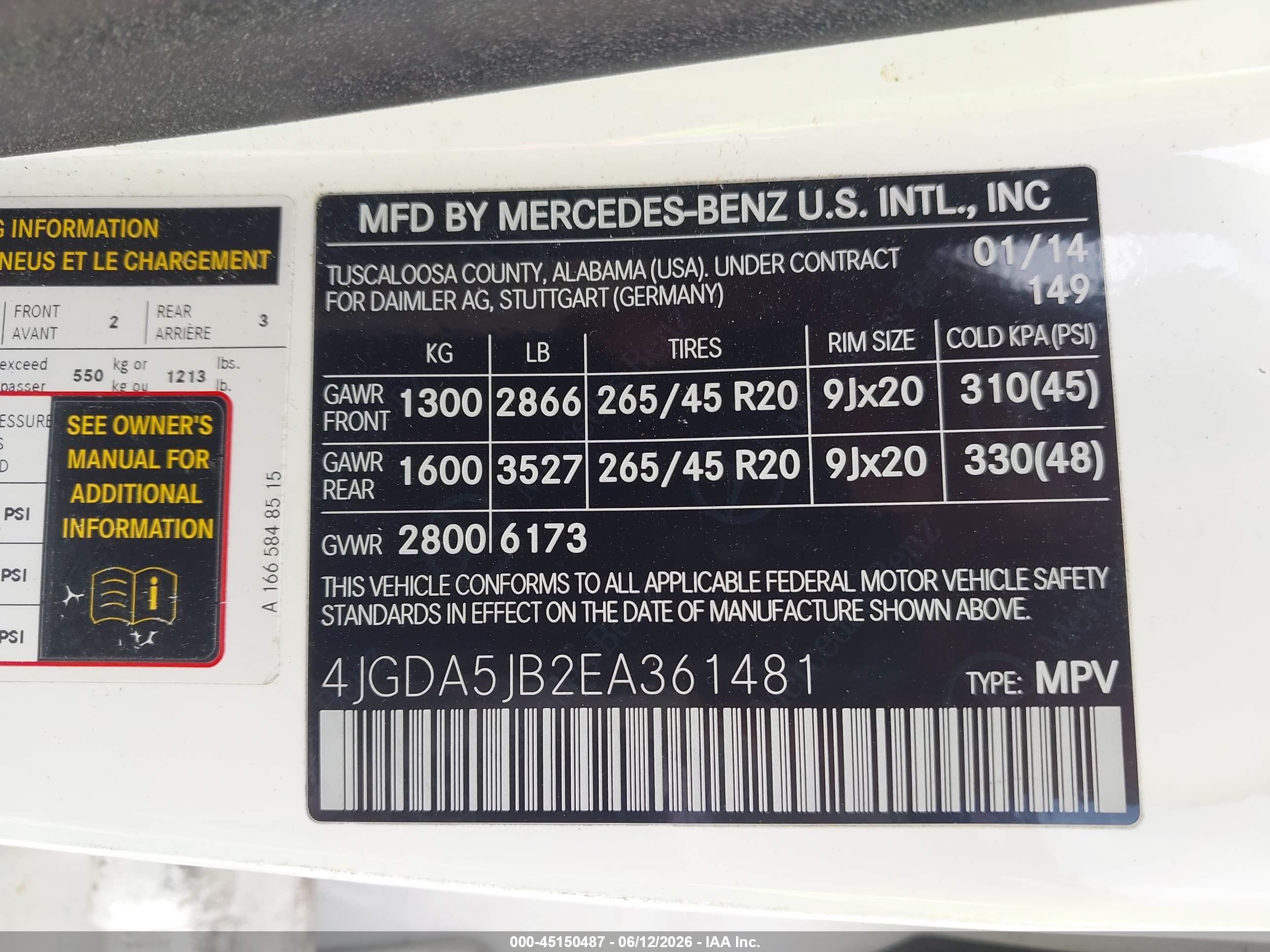 MERCEDES-BENZ ML image 9