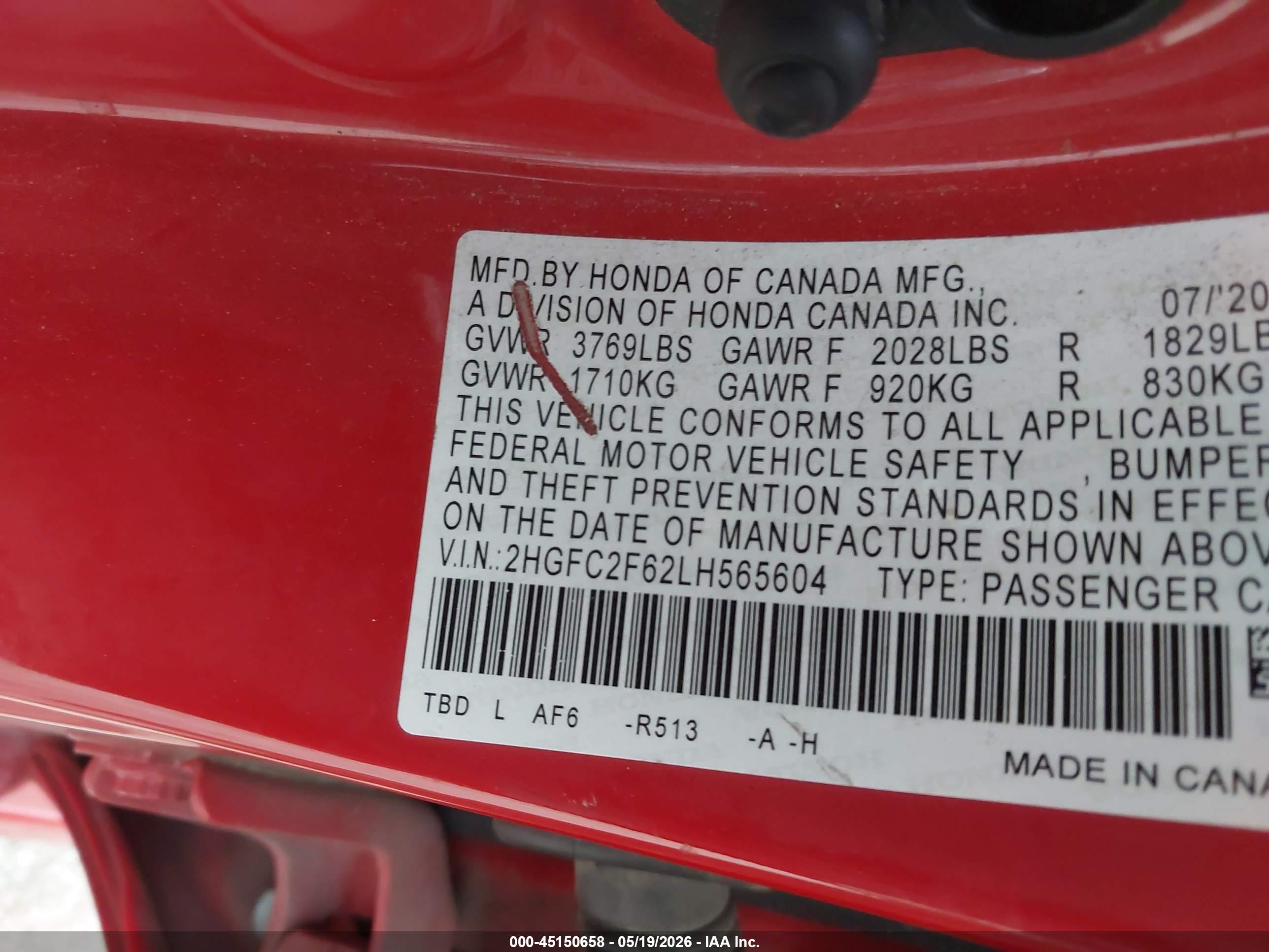 HONDA CIVIC image 9
