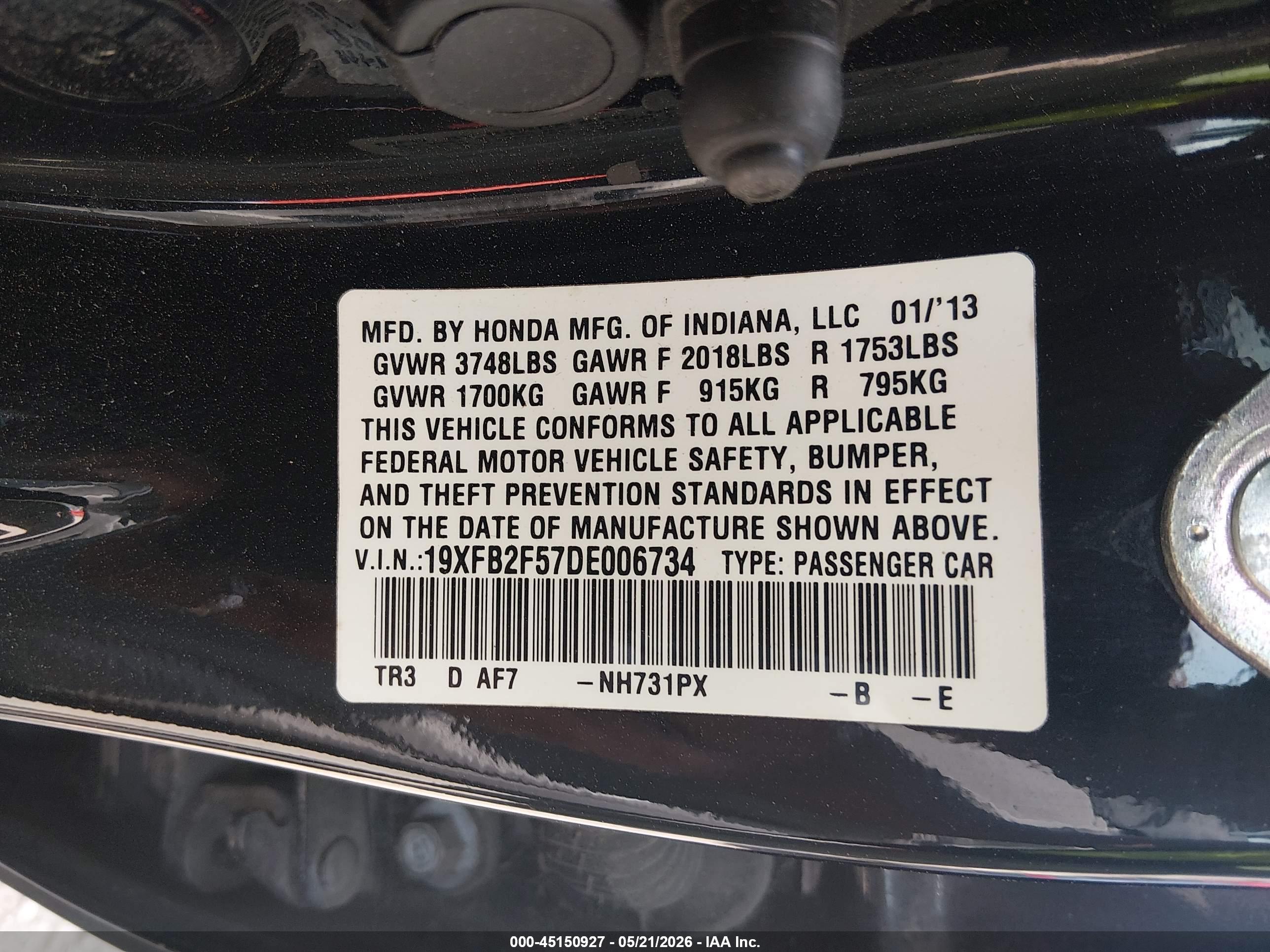 HONDA CIVIC image 9