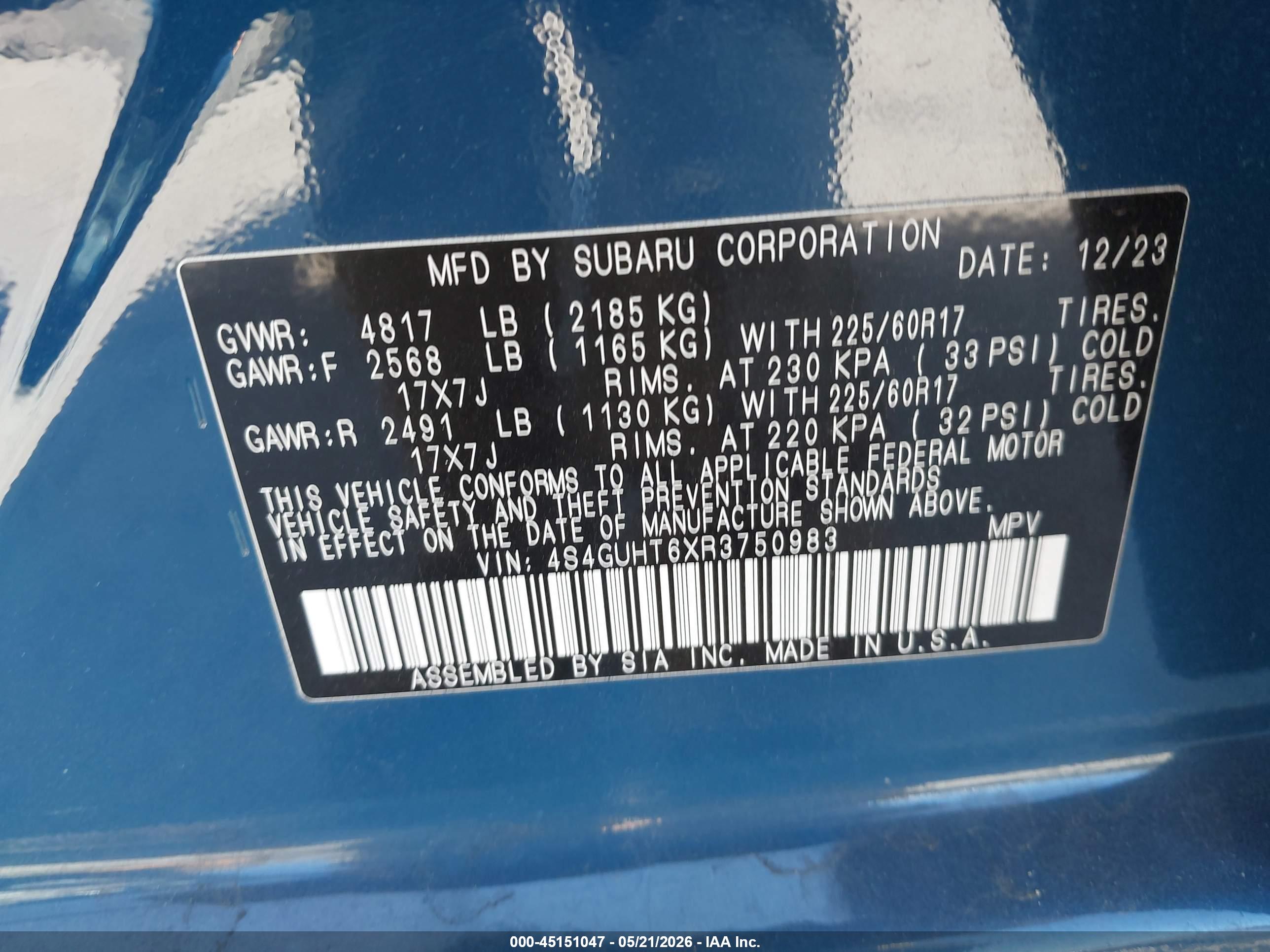 SUBARU CROSSTREK image 9