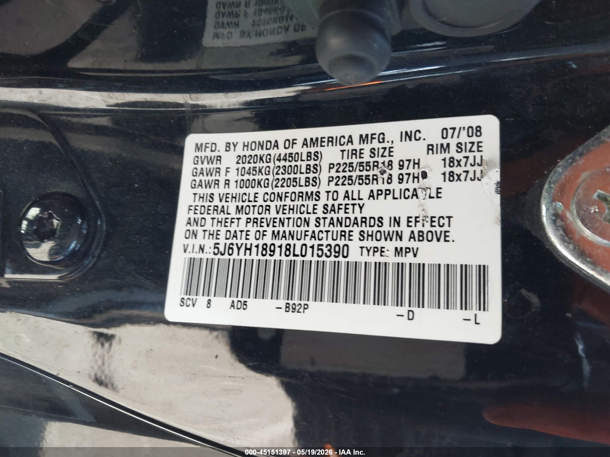 HONDA ELEMENT image 9