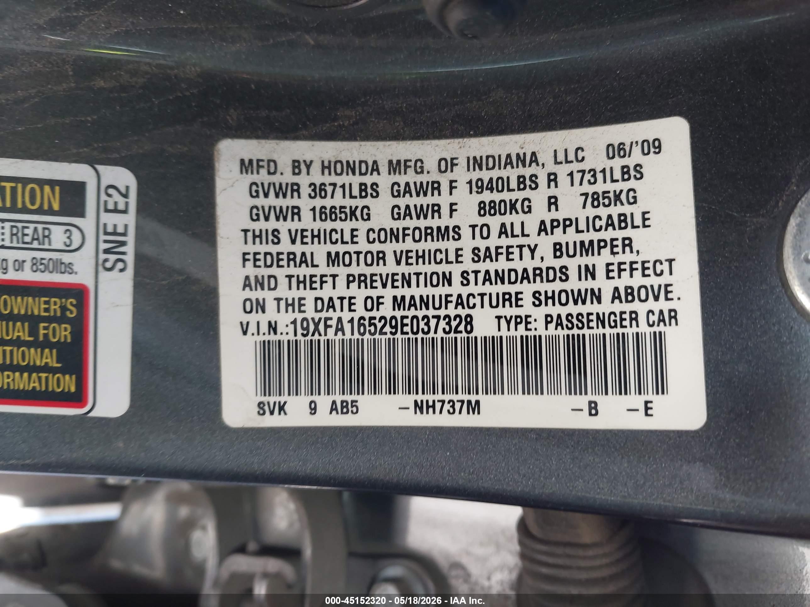 HONDA CIVIC image 9