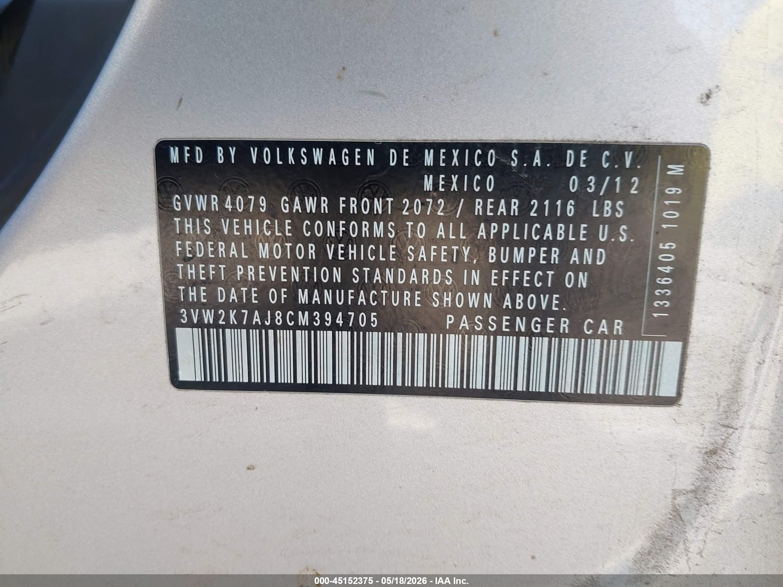 VOLKSWAGEN JETTA image 9
