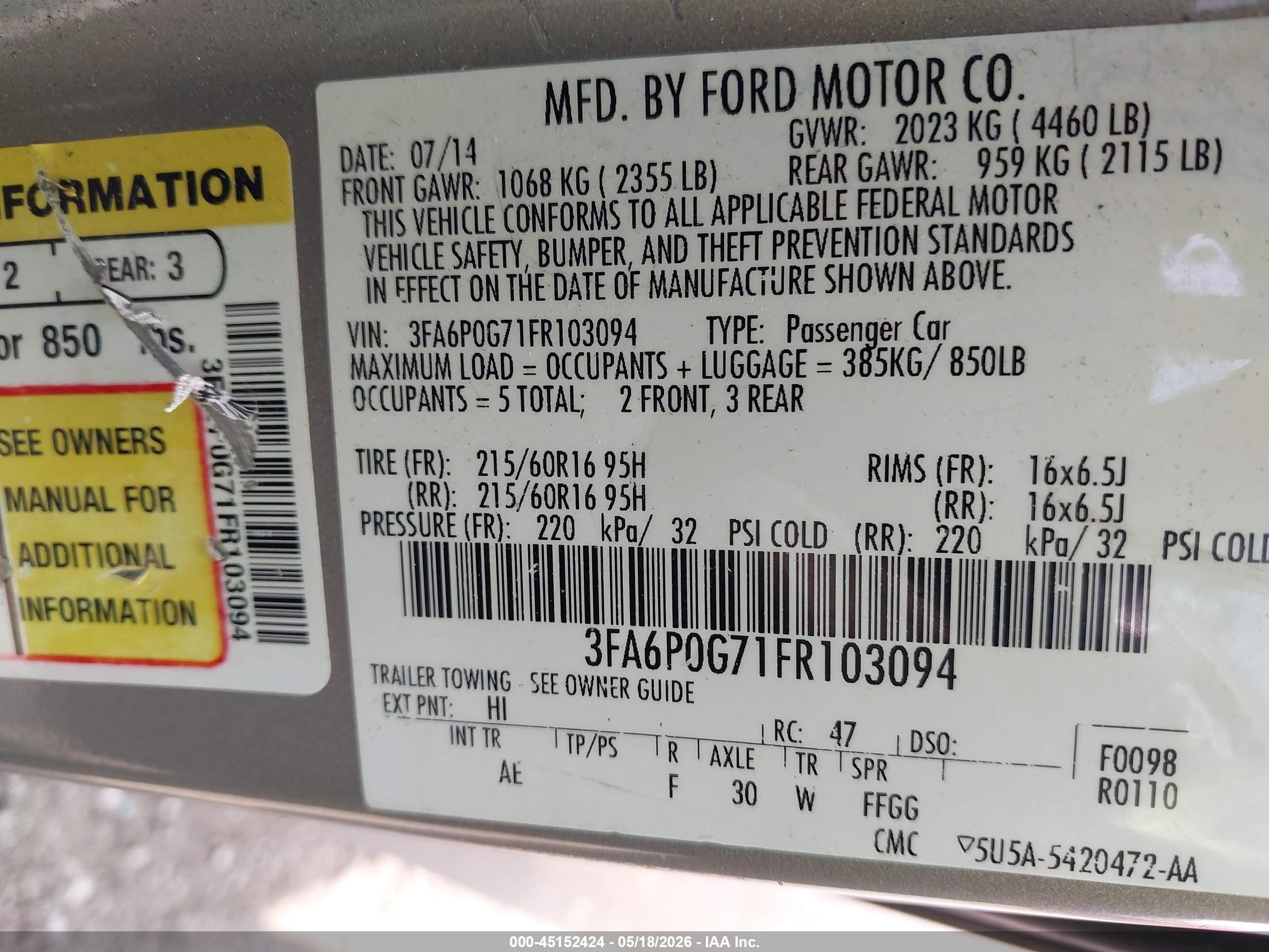 FORD FUSION image 9