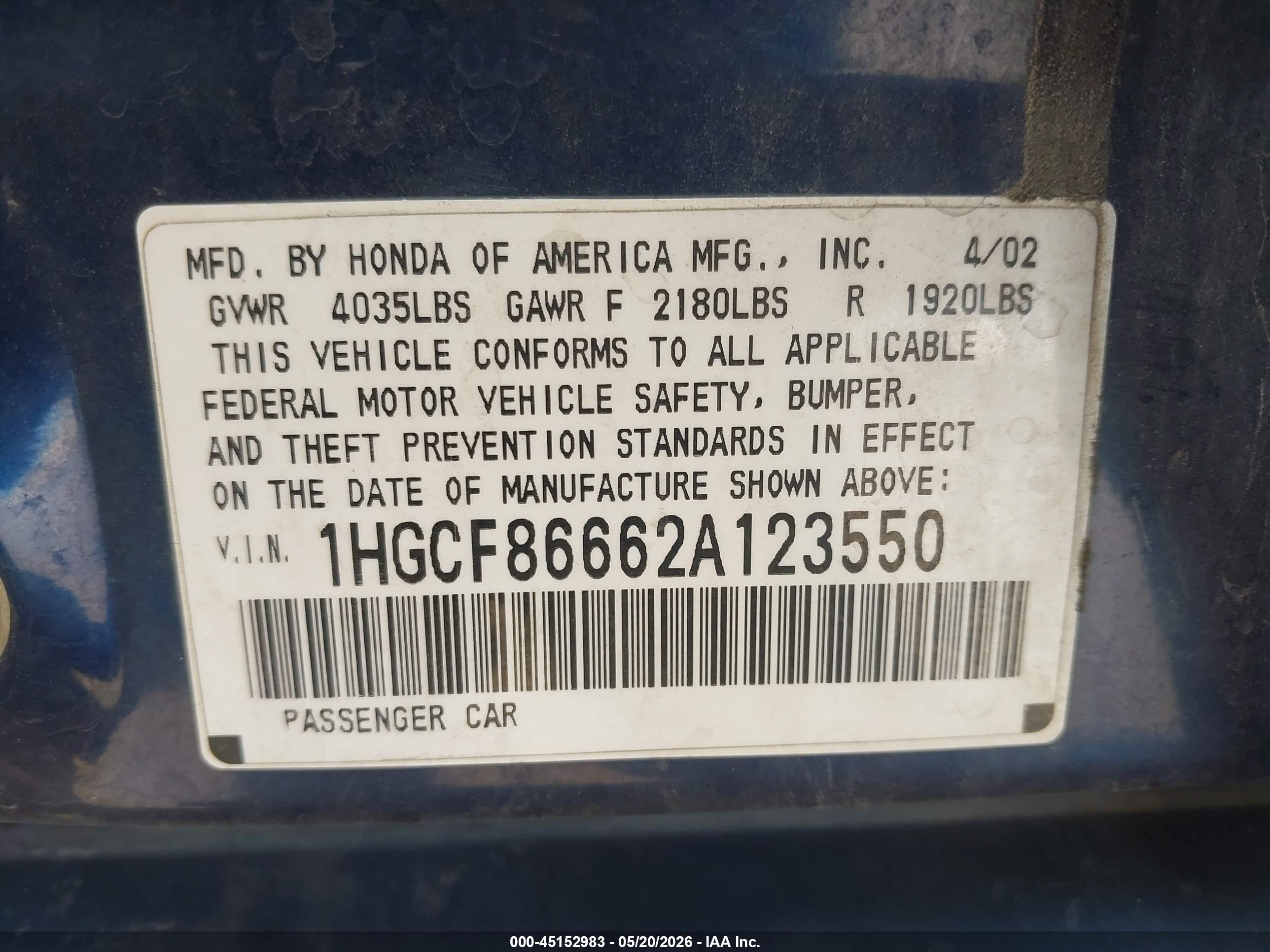 HONDA ACCORD image 9