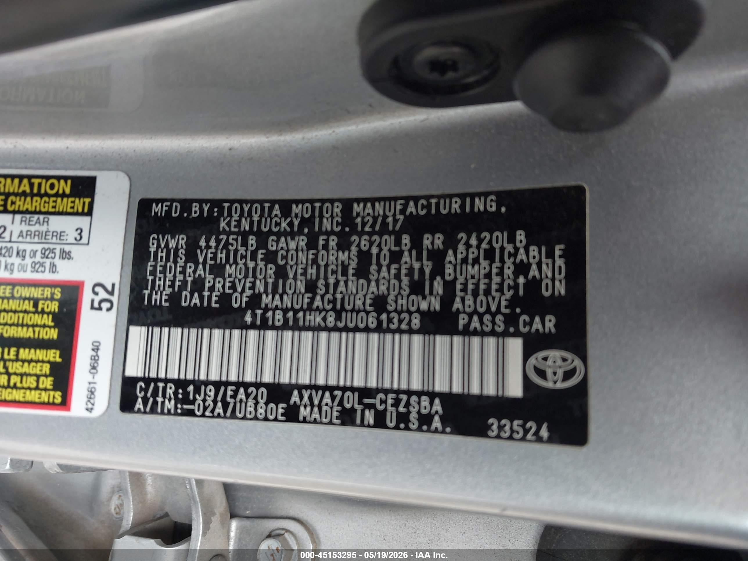 TOYOTA CAMRY image 9
