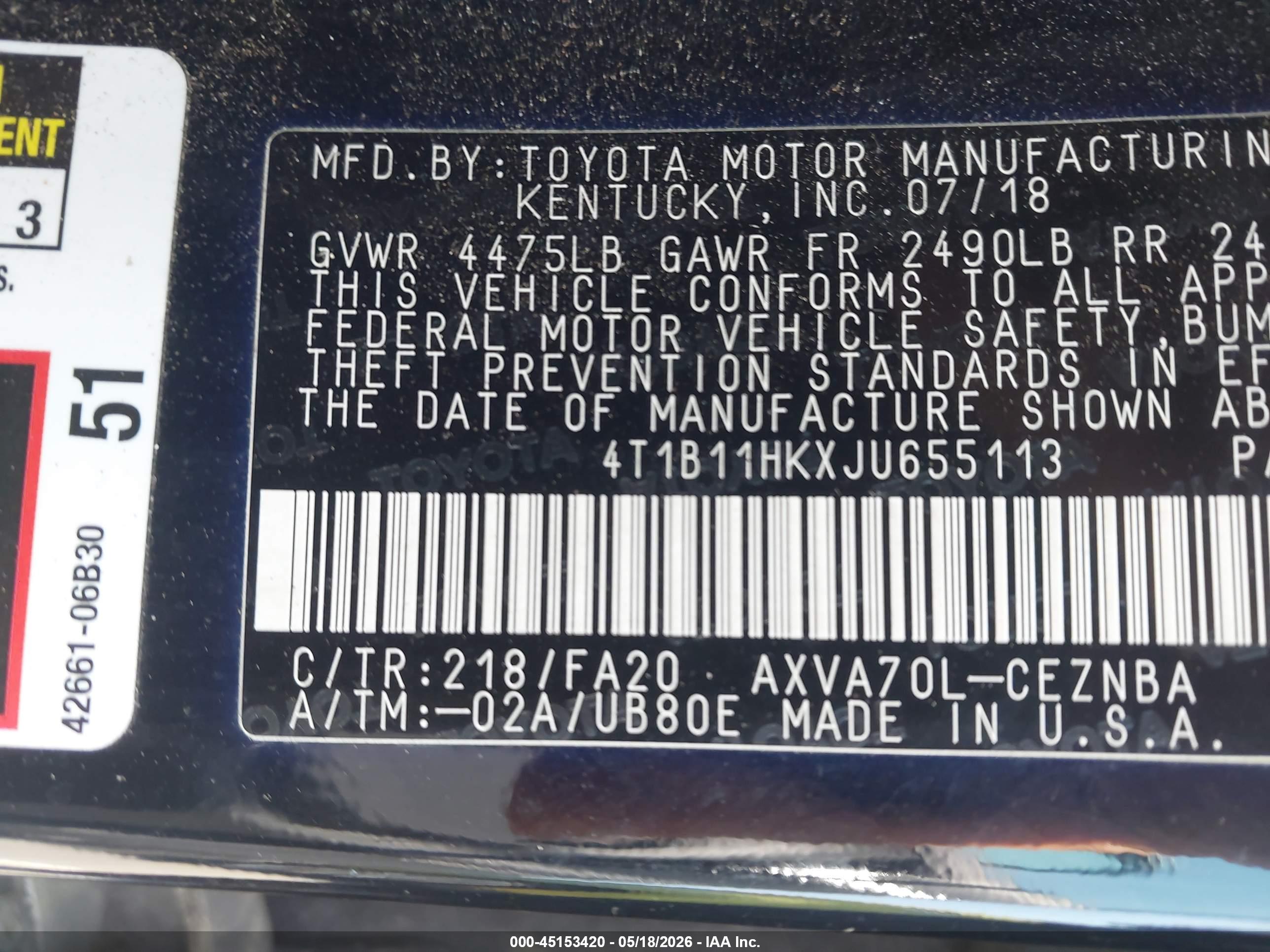 TOYOTA CAMRY image 9