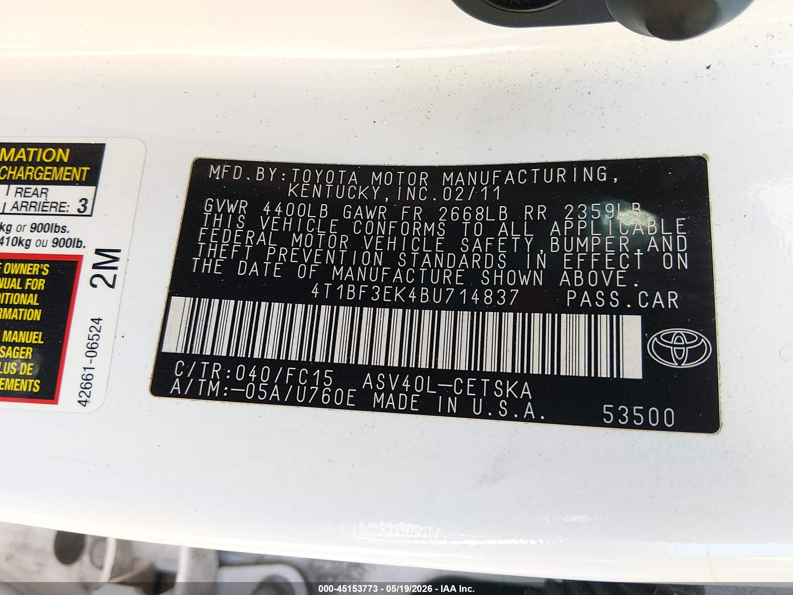TOYOTA CAMRY image 9