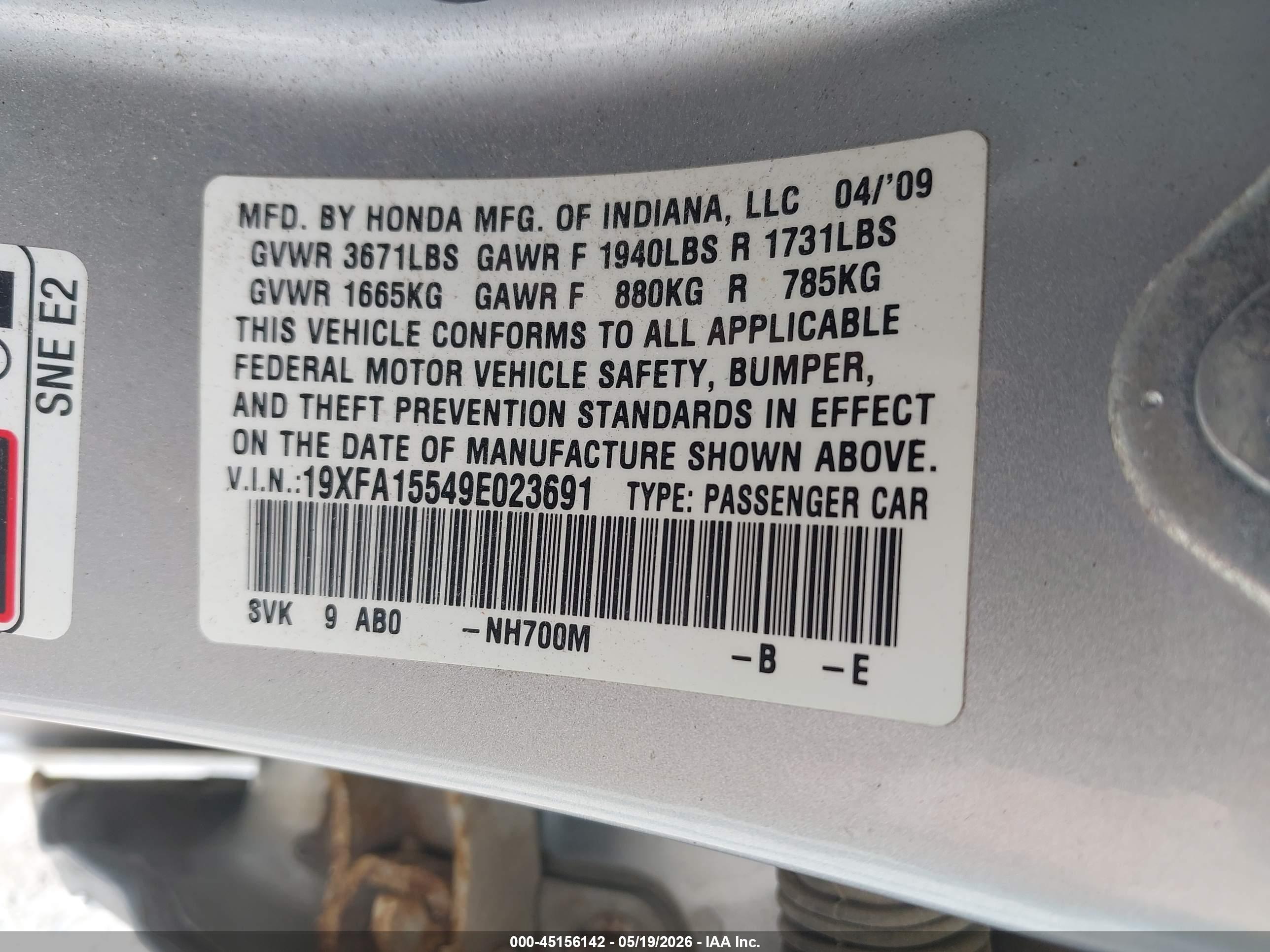 HONDA CIVIC image 9