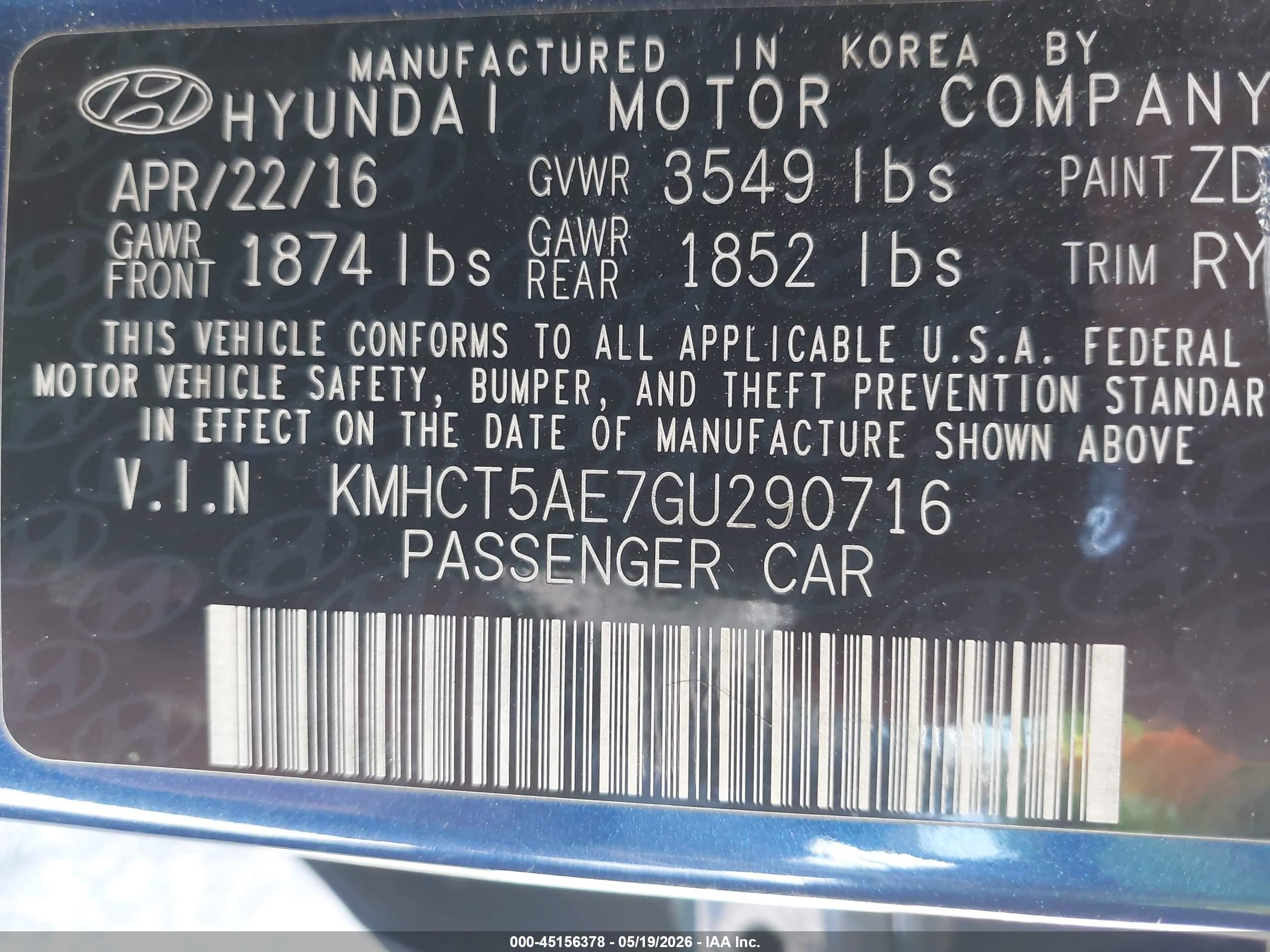 HYUNDAI ACCENT image 9